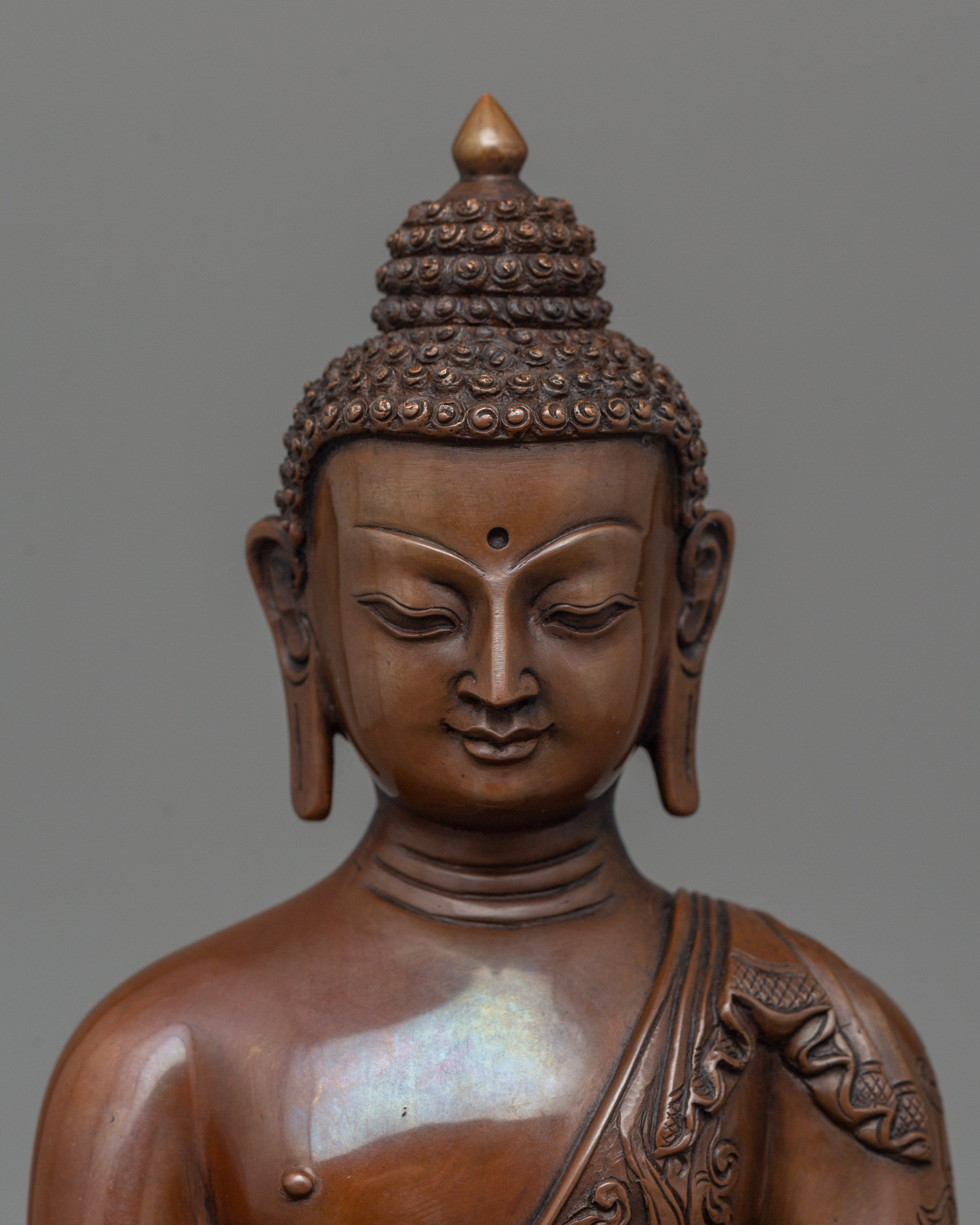 Enlightened Shakyamuni Buddha Sculpture | Buddhist Meditation Sculpture