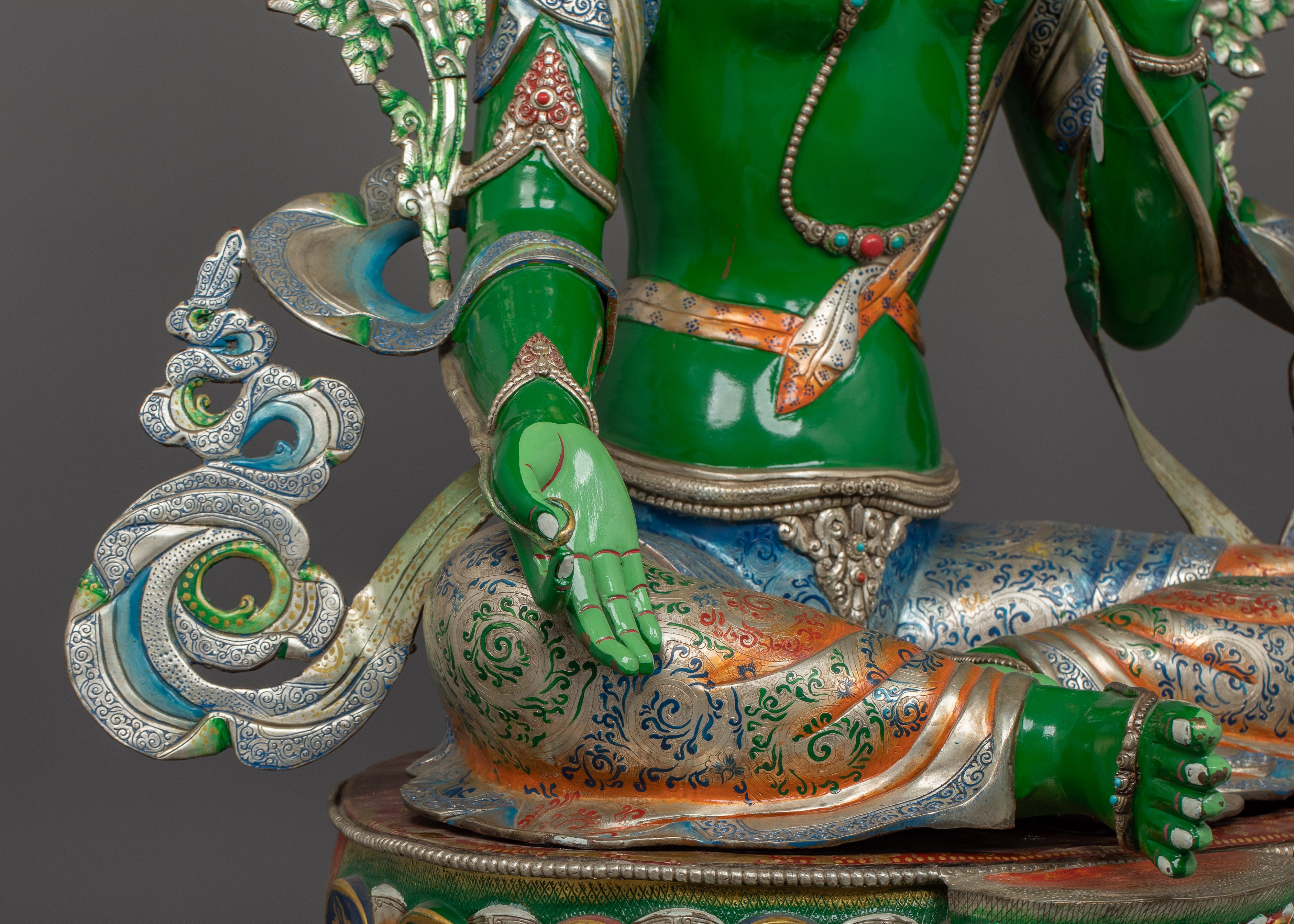 The Spiritual Compassion Deity Green Tara Statue | A Source of Healing and Liberation