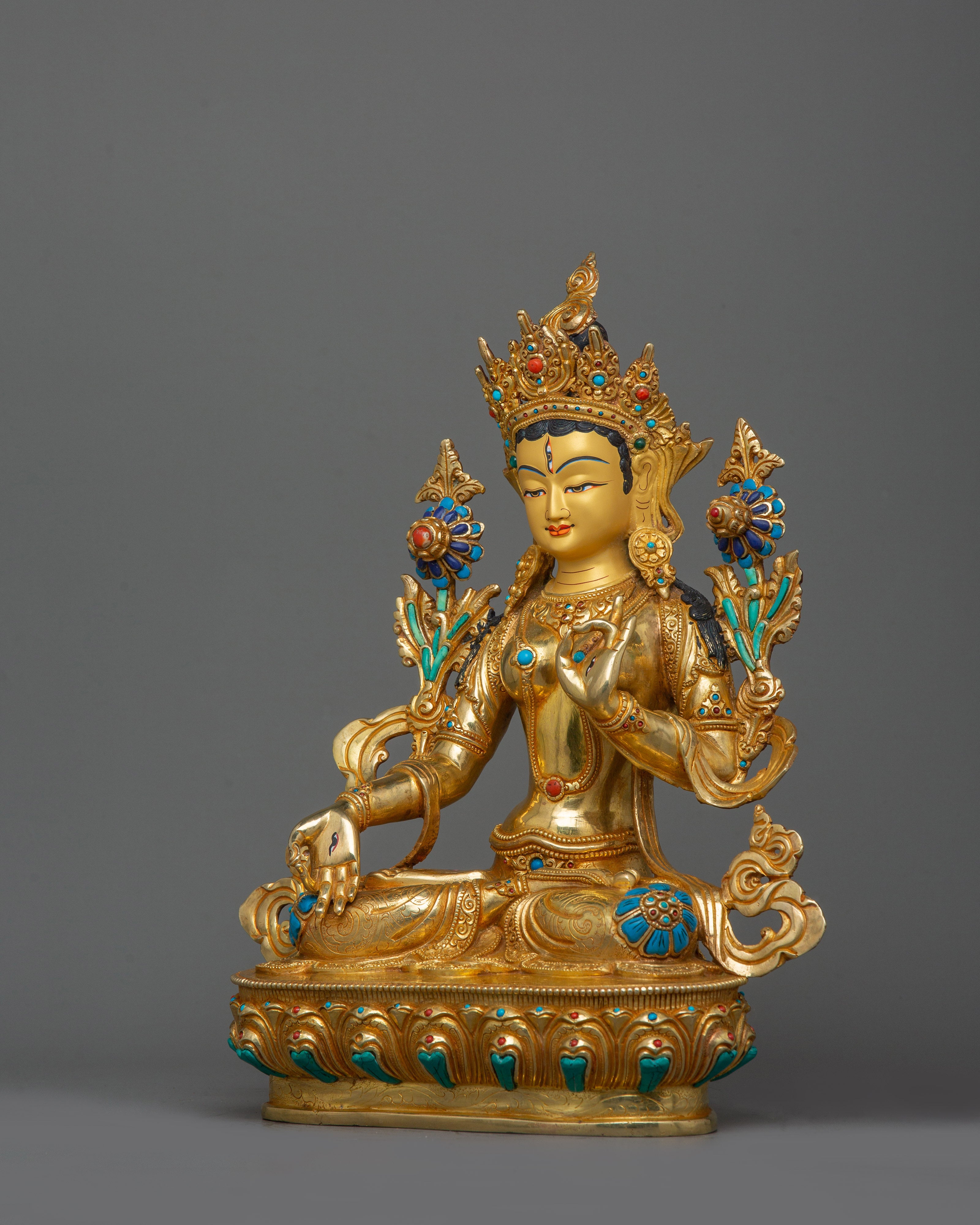 Figurine of Buddhist Deity White Tara | The Guardian of Health and Enlightenment