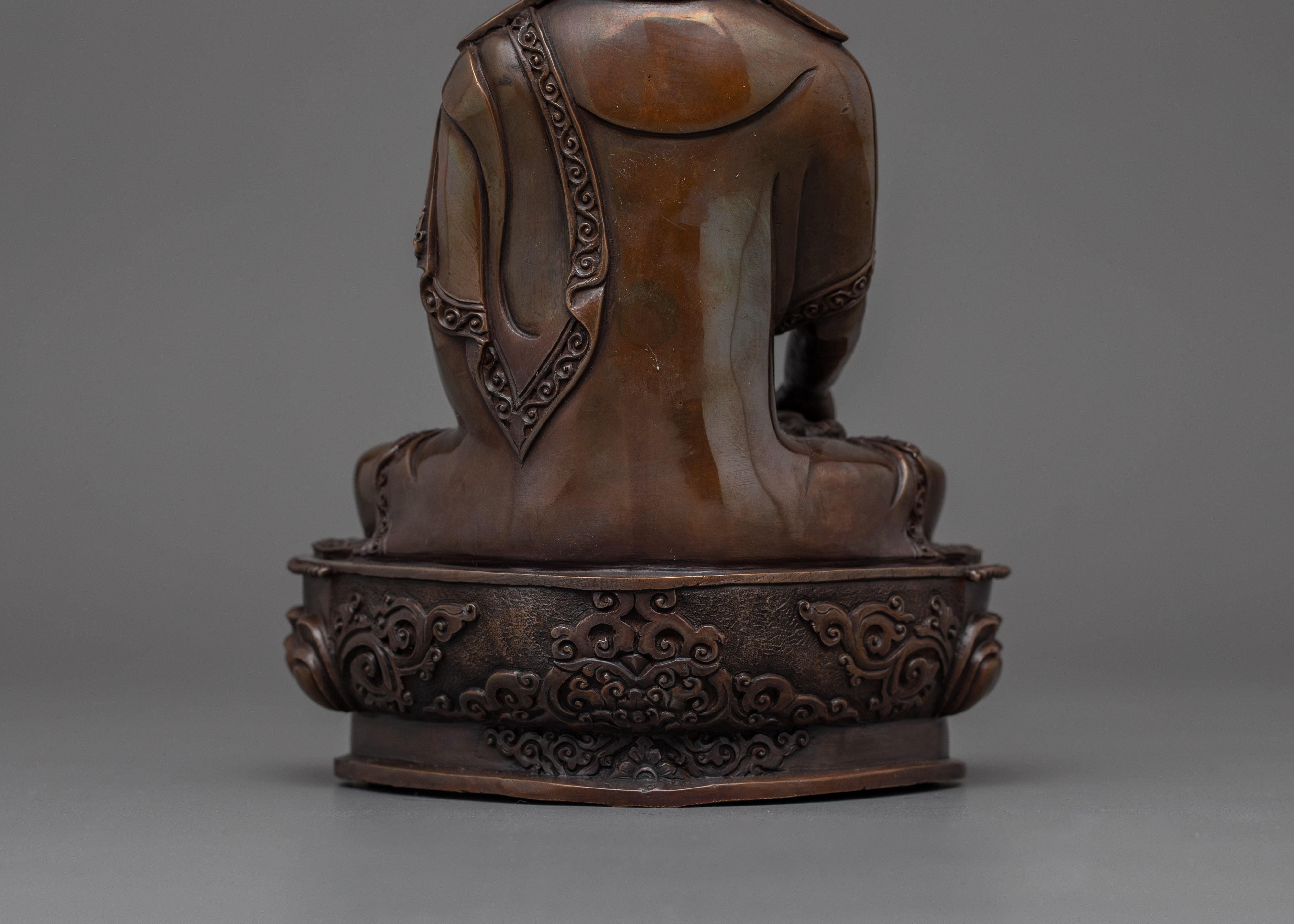 Oxidized 9.1 Inches Karma Statue | Head of Karma Kagyu Lineage