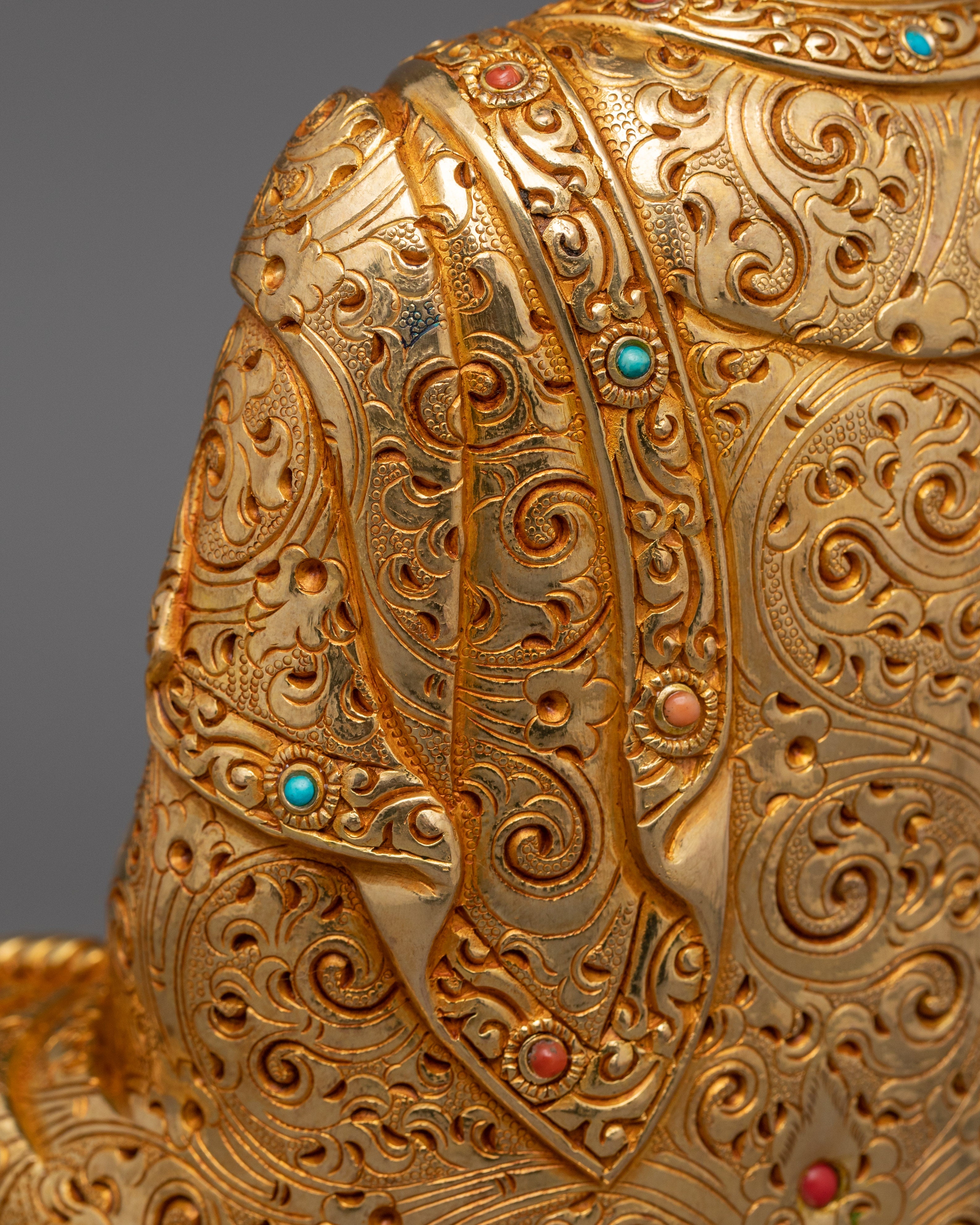 Peaceful Buddha Shakyamuni Figurine for Serenity | Buddhist Meditating Sculpture