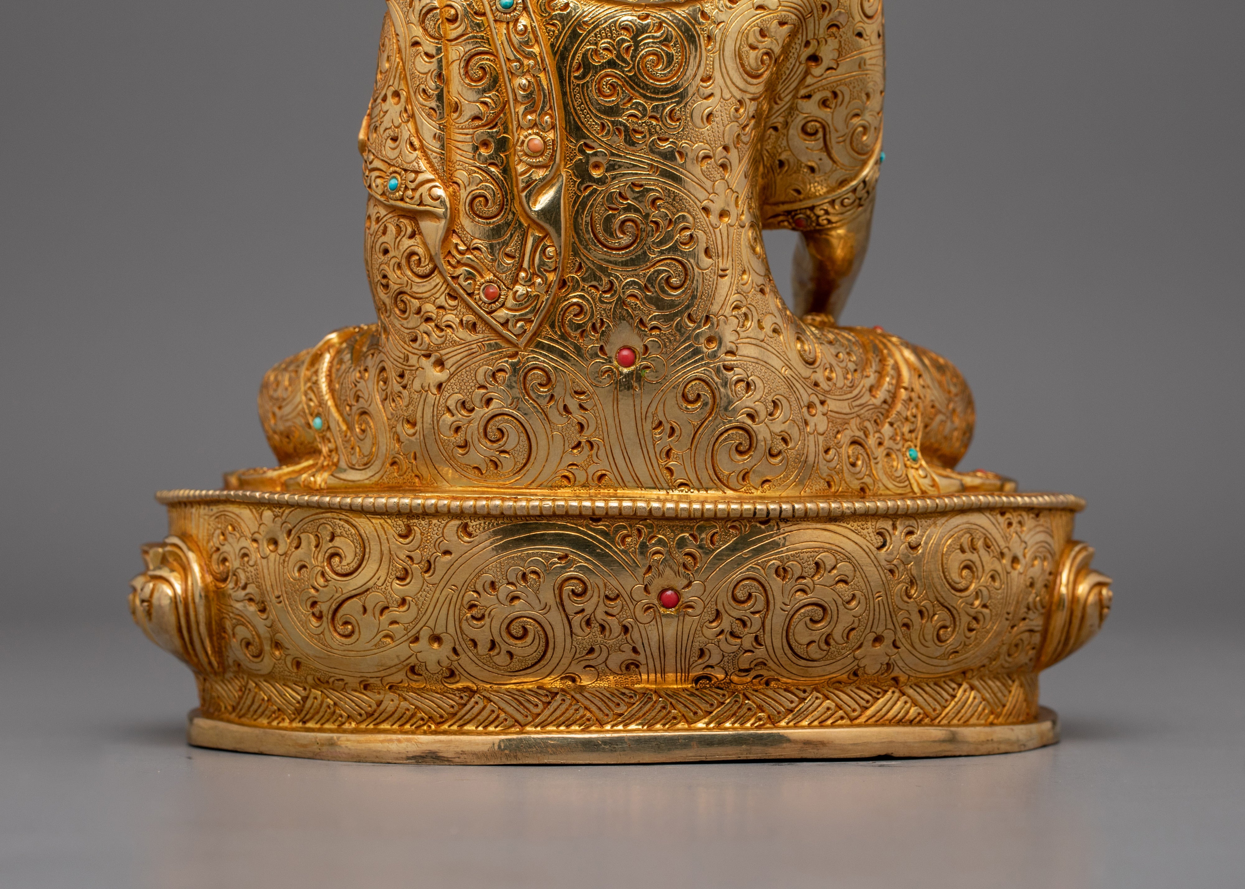 Peaceful Buddha Shakyamuni Figurine for Serenity | Buddhist Meditating Sculpture