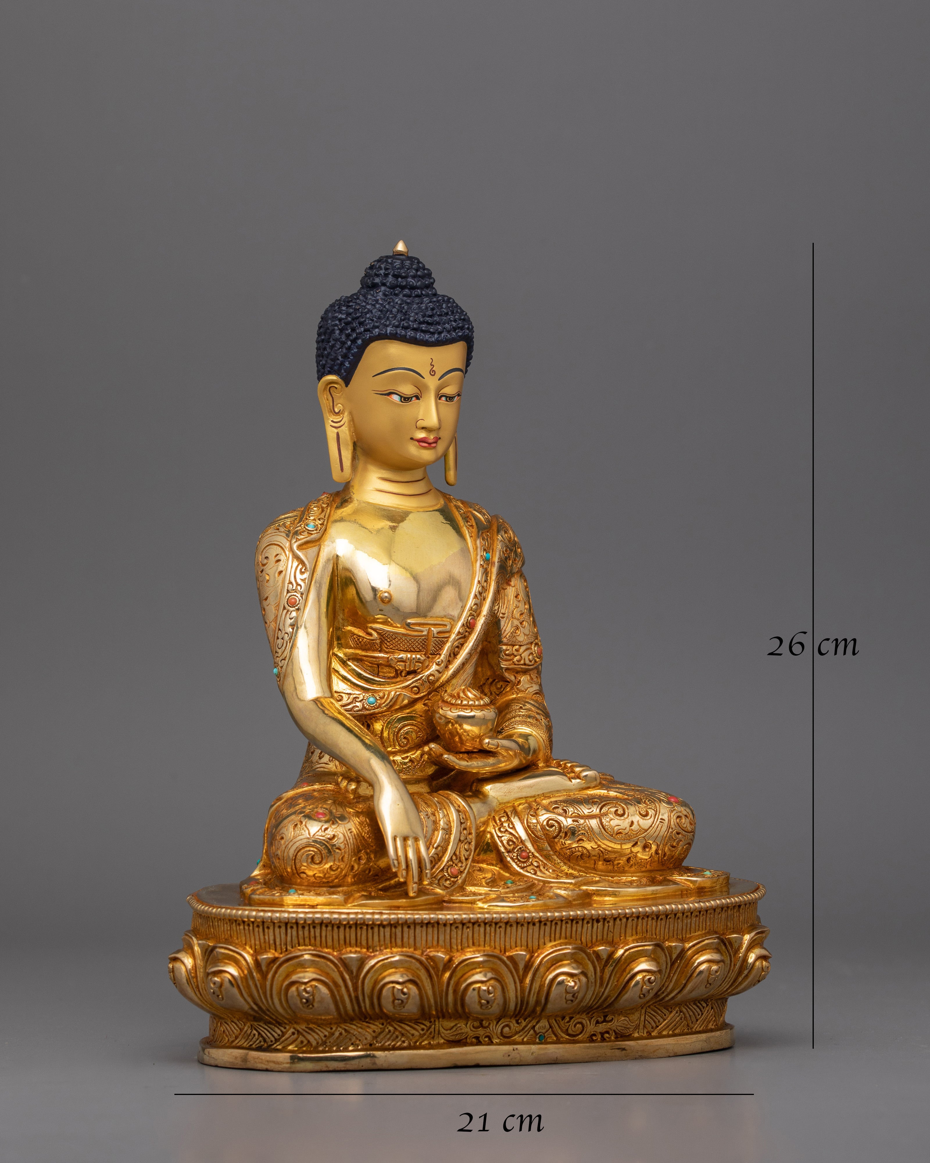 Peaceful Buddha Shakyamuni Figurine for Serenity