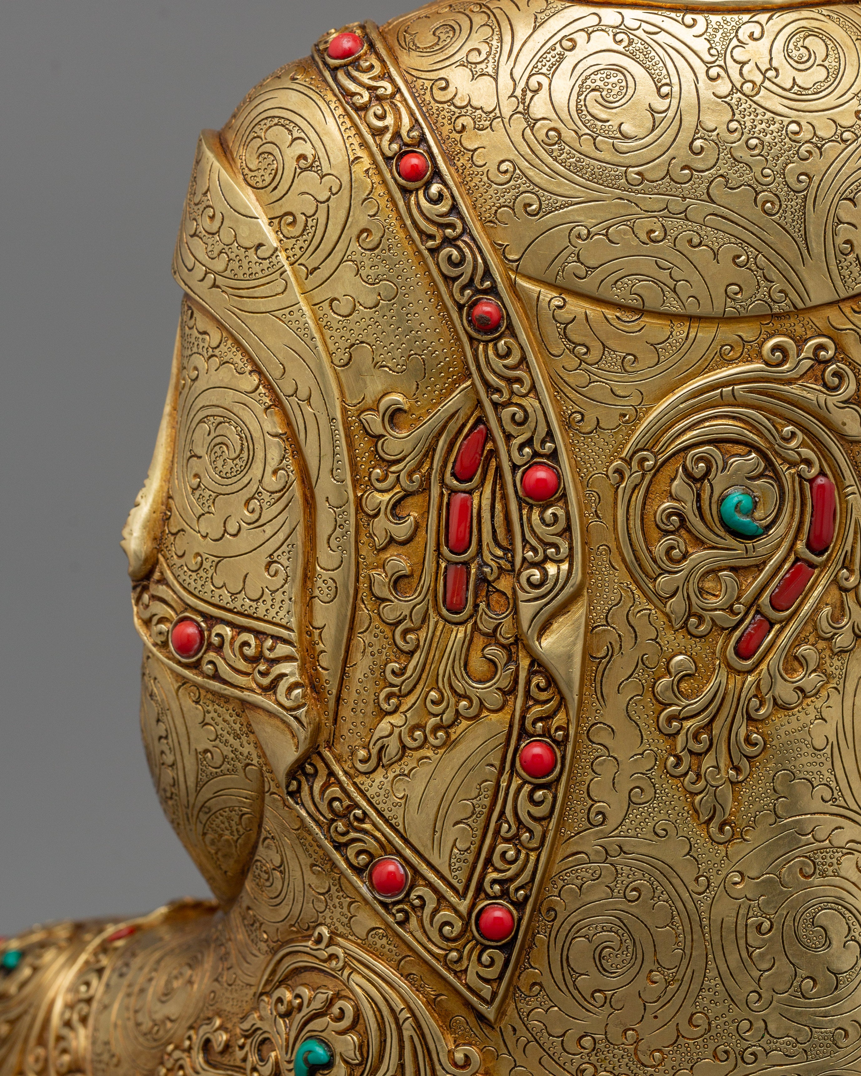 Himalayan Buddha Siddhartha Gautama Sculpture | Traditional Nepalese Artwork