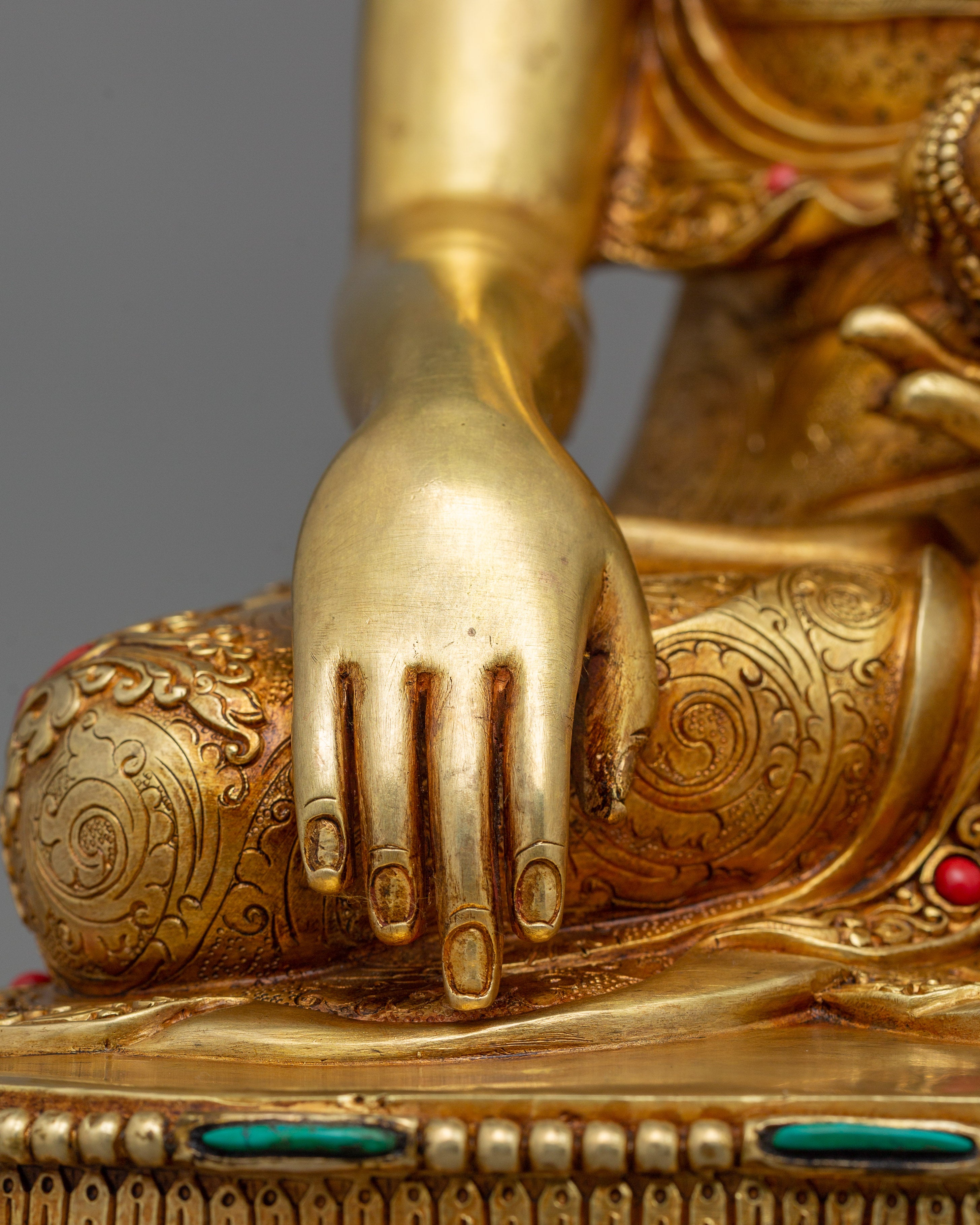 Himalayan Buddha Siddhartha Gautama Sculpture | Traditional Nepalese Artwork