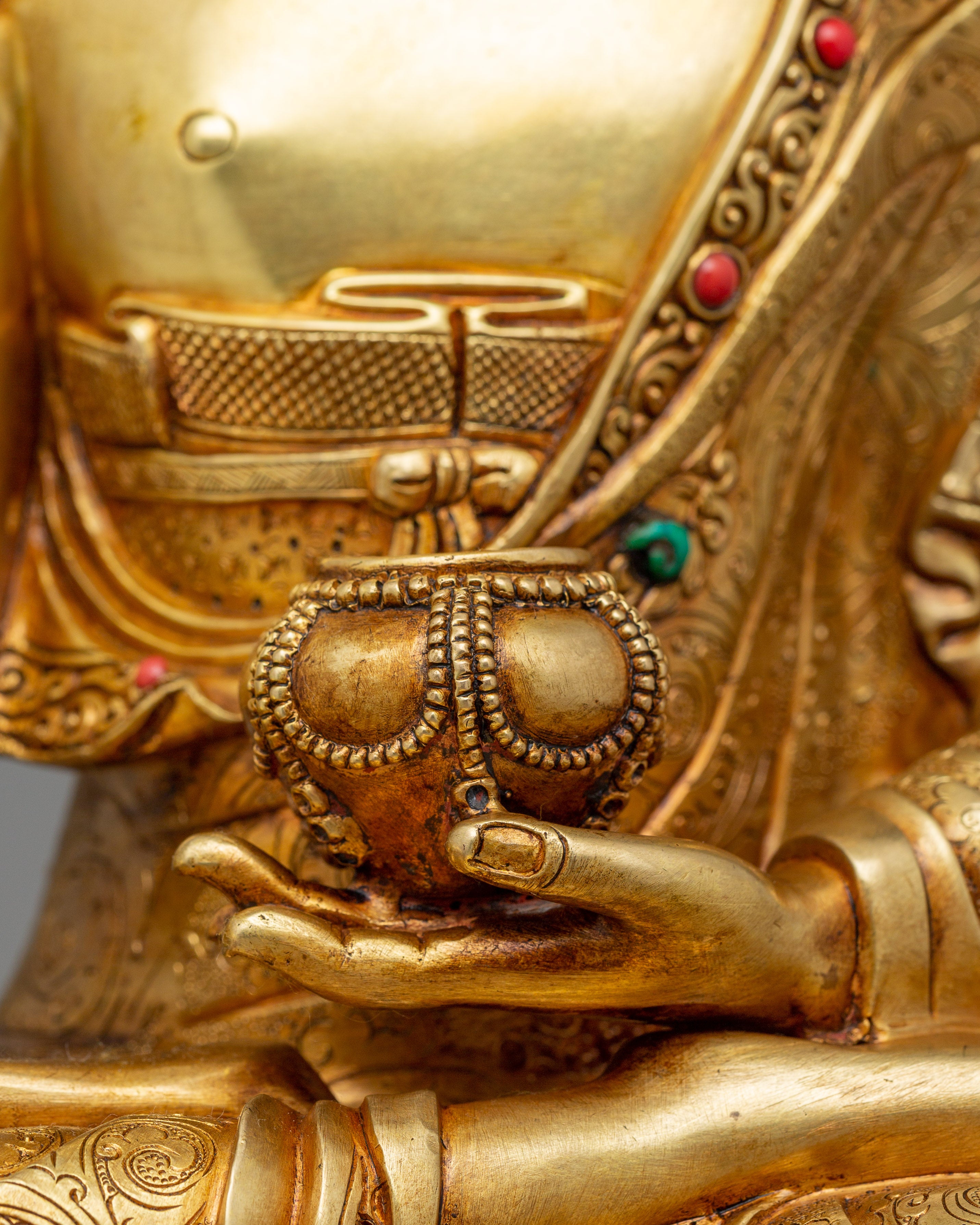 Himalayan Buddha Siddhartha Gautama Sculpture | Traditional Nepalese Artwork