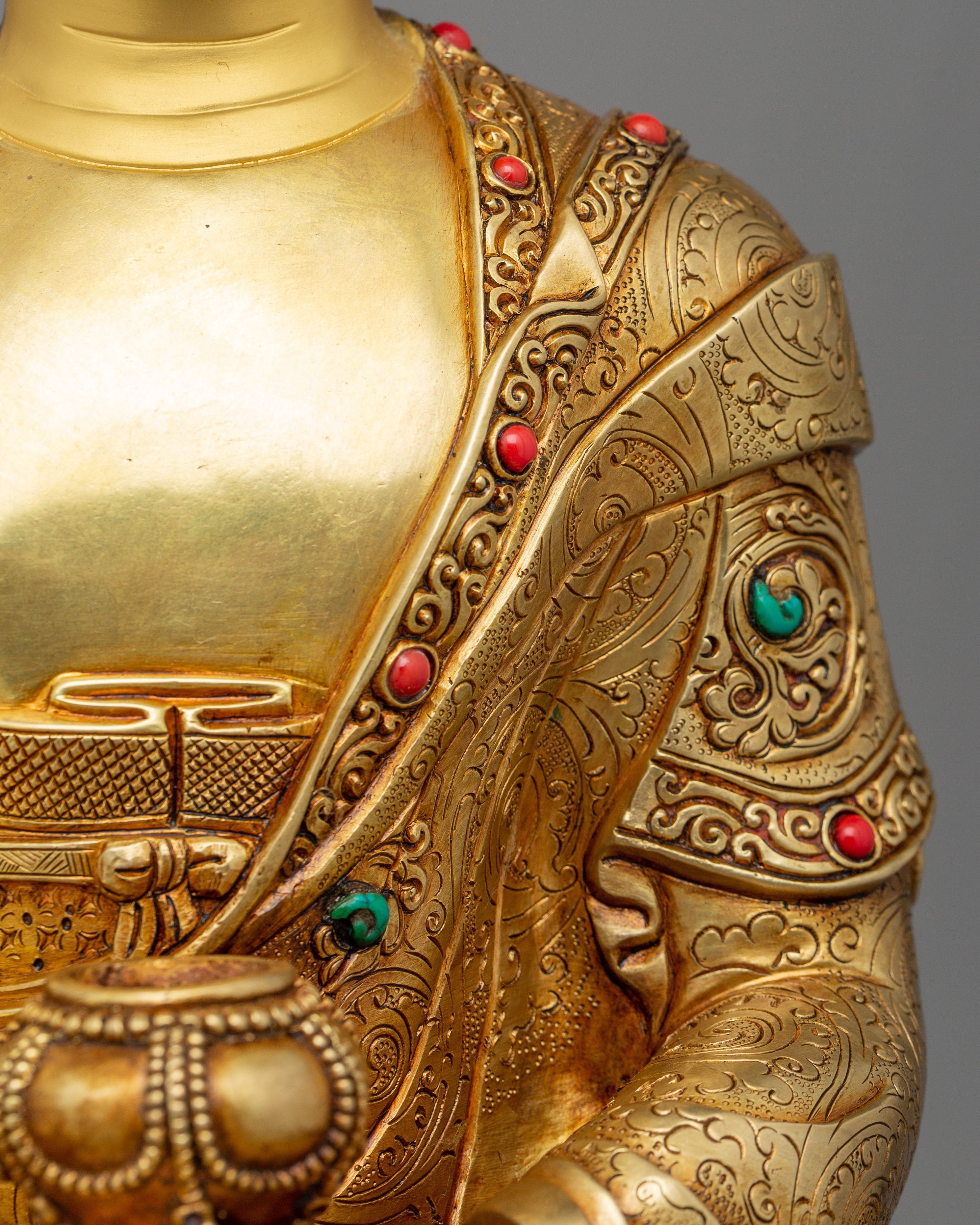 Himalayan Buddha Siddhartha Gautama Sculpture | Traditional Nepalese Artwork
