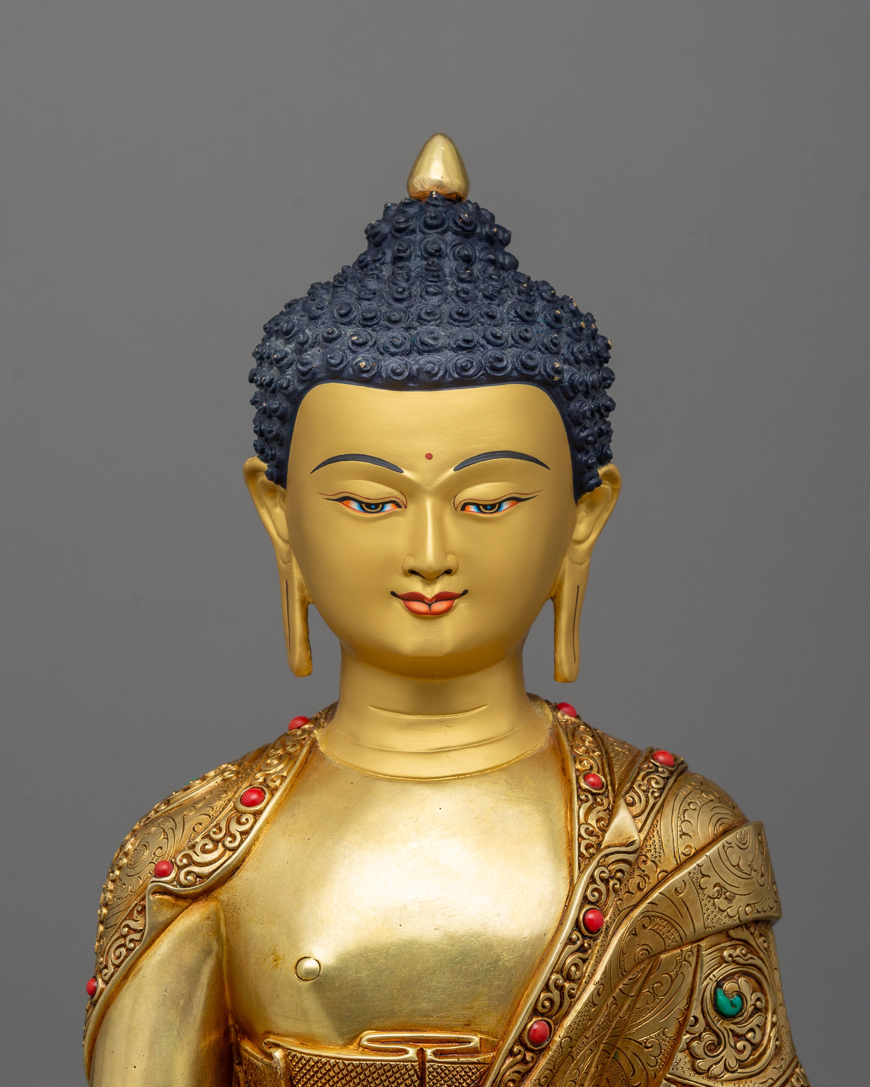 Himalayan Buddha Siddhartha Gautama Sculpture | Traditional Nepalese Artwork