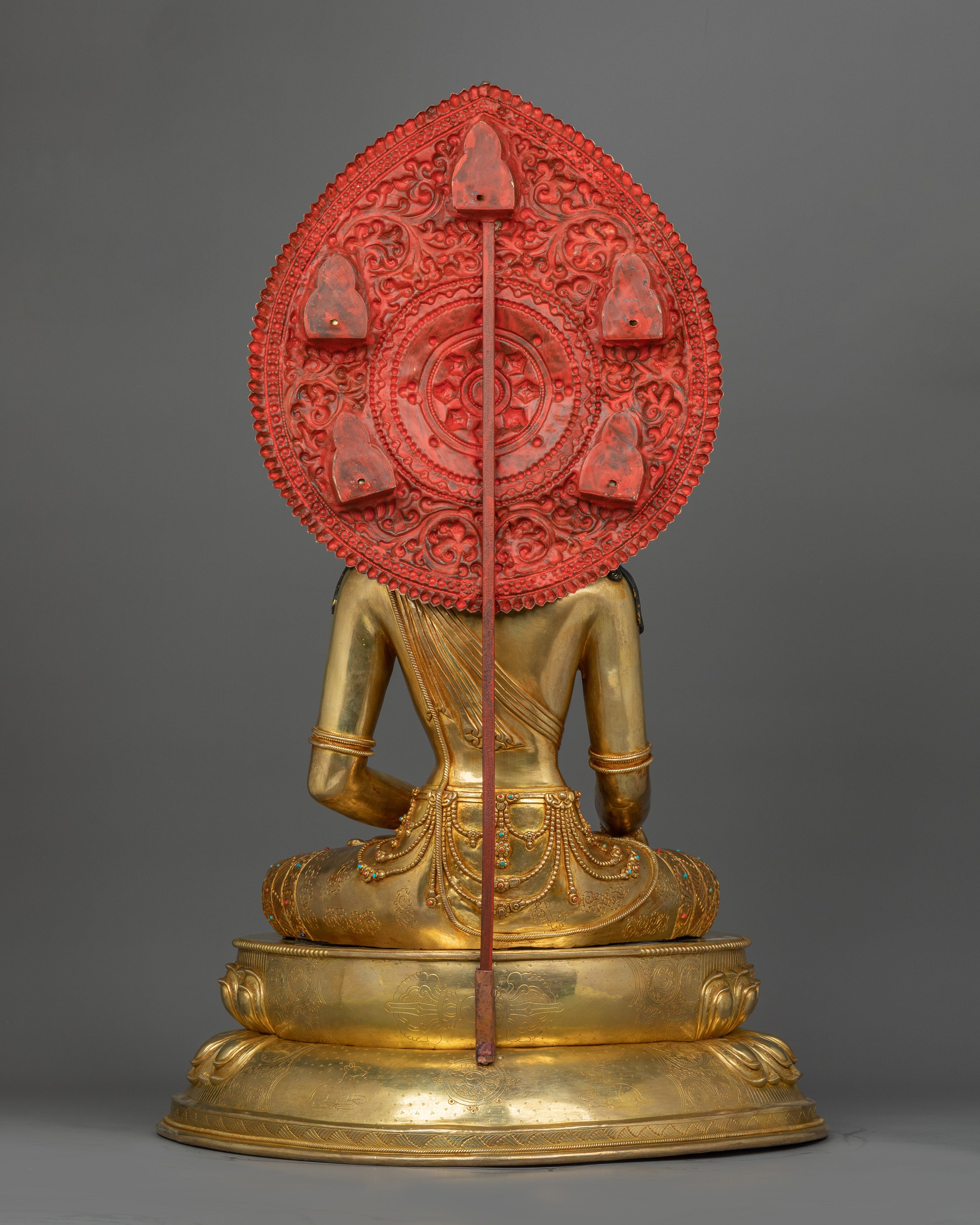 Enlightened Shakyamuni Buddha With Beautiful Halo | Traditional Himalayan Art of Tibet