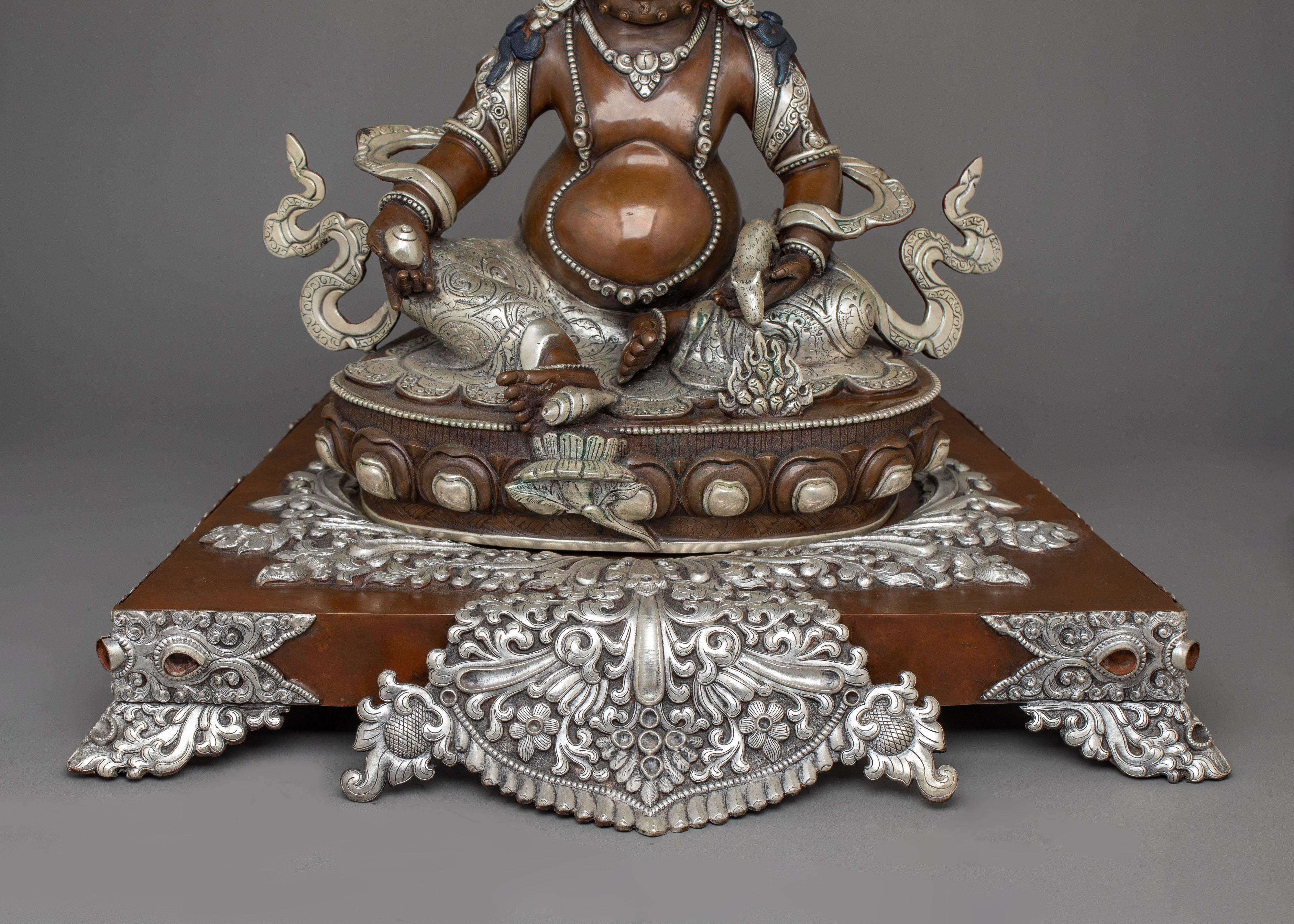 Dzambhala Buddhist Wealth Deity Sculpture | The Guardian of Prosperity
