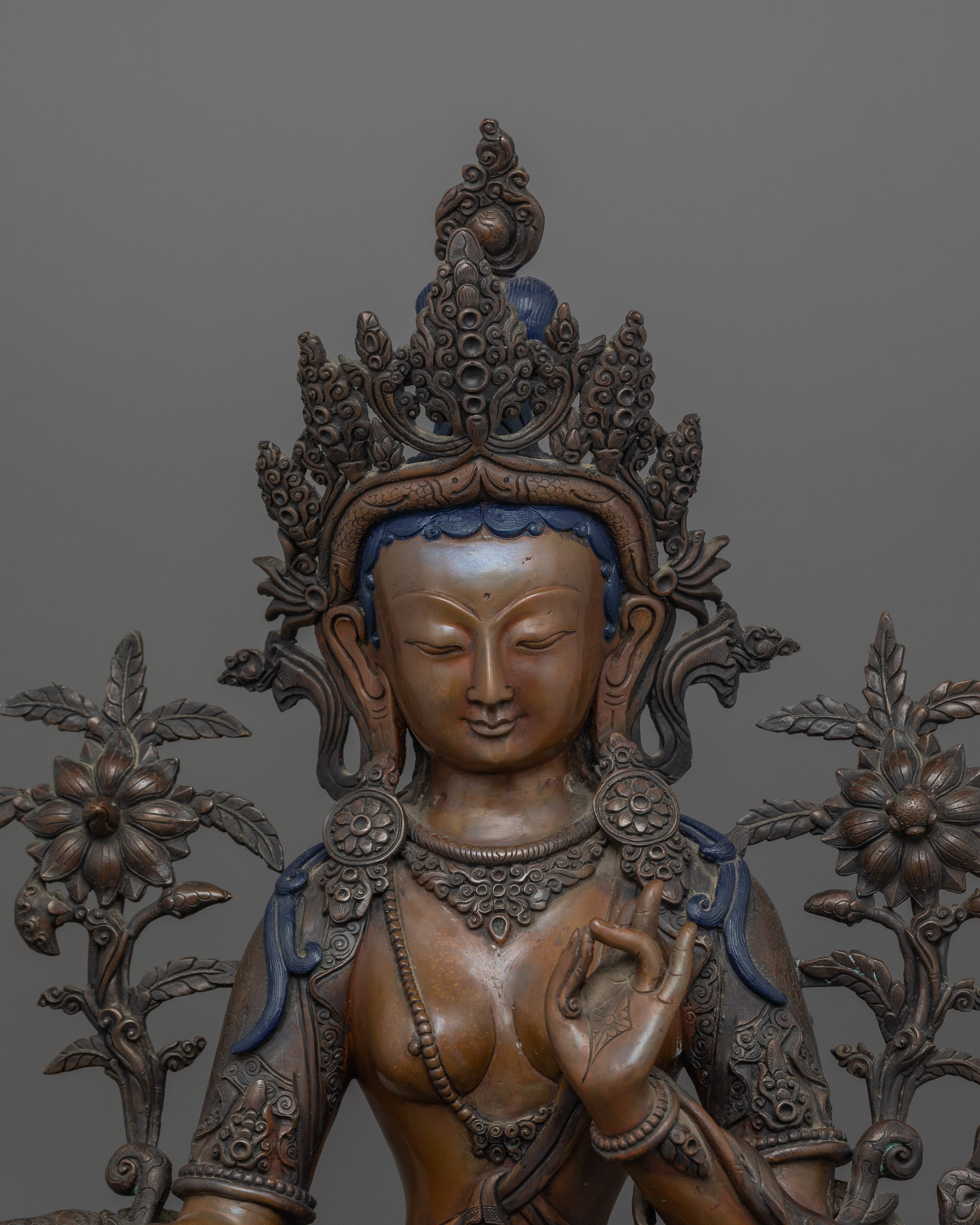 Green Tara Compassion Deity Figurine | Symbol of Swift Healing