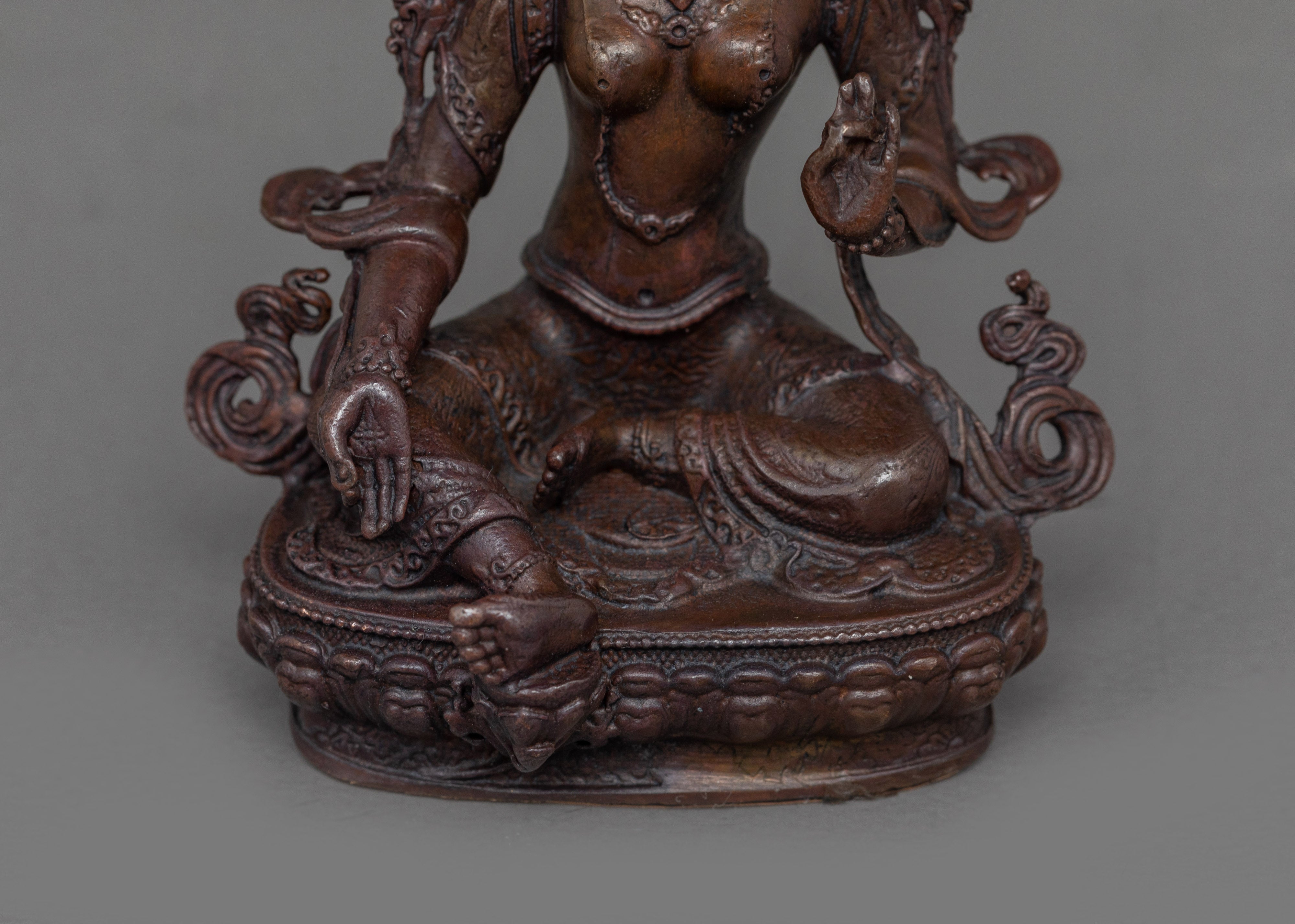 Tibetan Deity Sgrol ljang " Green Tara" Statue | The Mother of all Buddhas