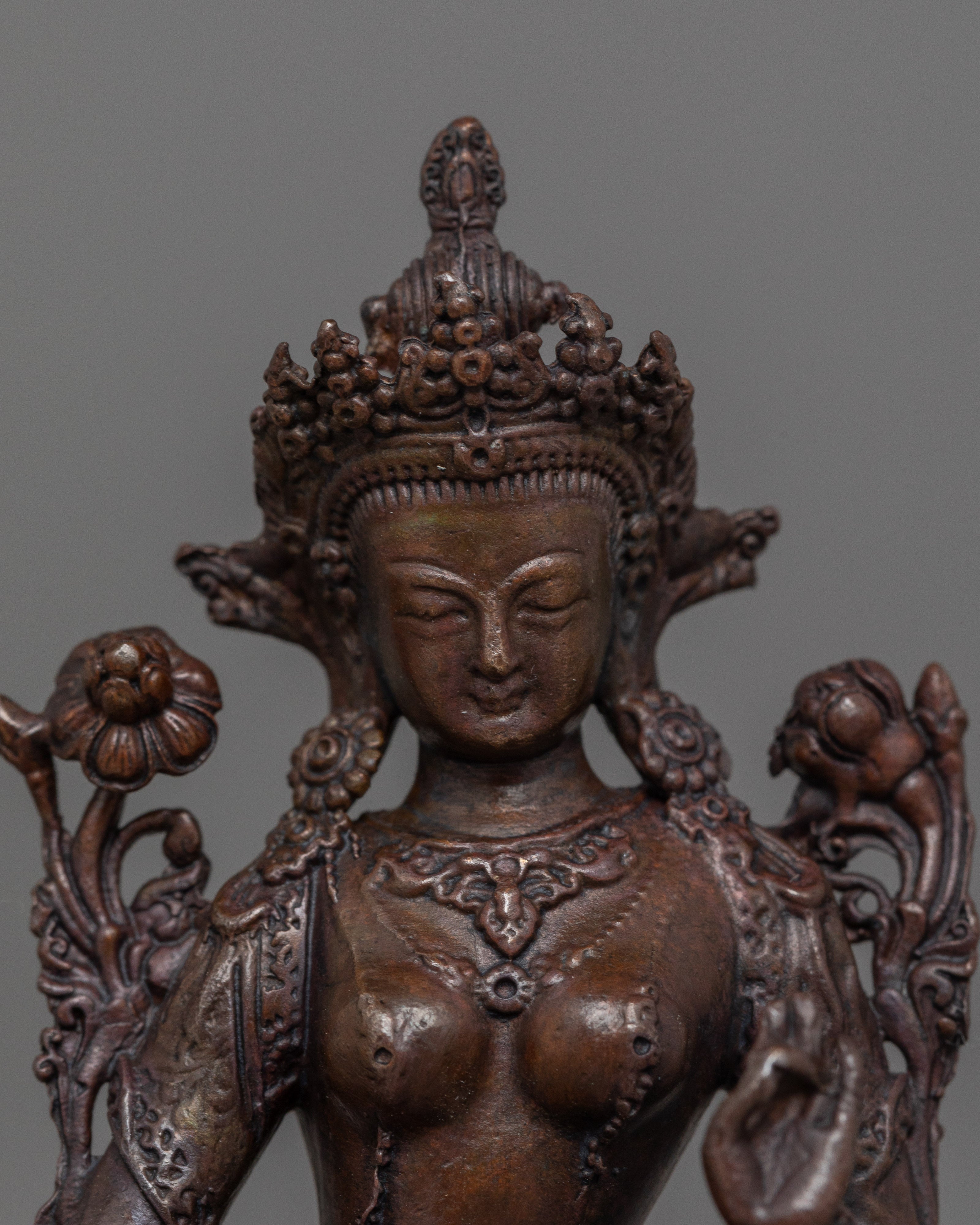 Tibetan Deity Sgrol ljang " Green Tara" Statue | The Mother of all Buddhas