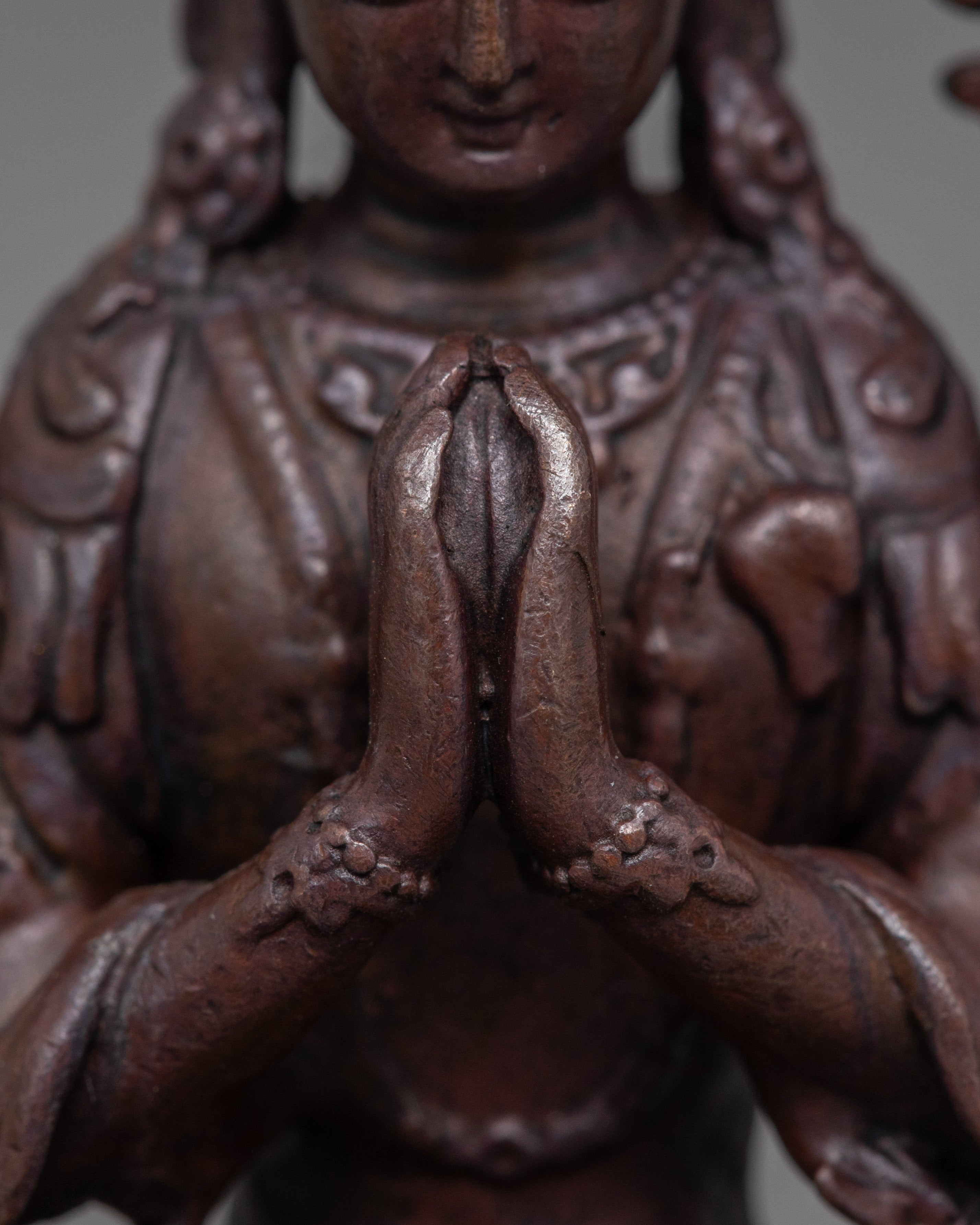 2.8 Inch Chenrezig Buddhist Deity Statue | The Bodhisattva of Compassion in Tibetan Buddhism