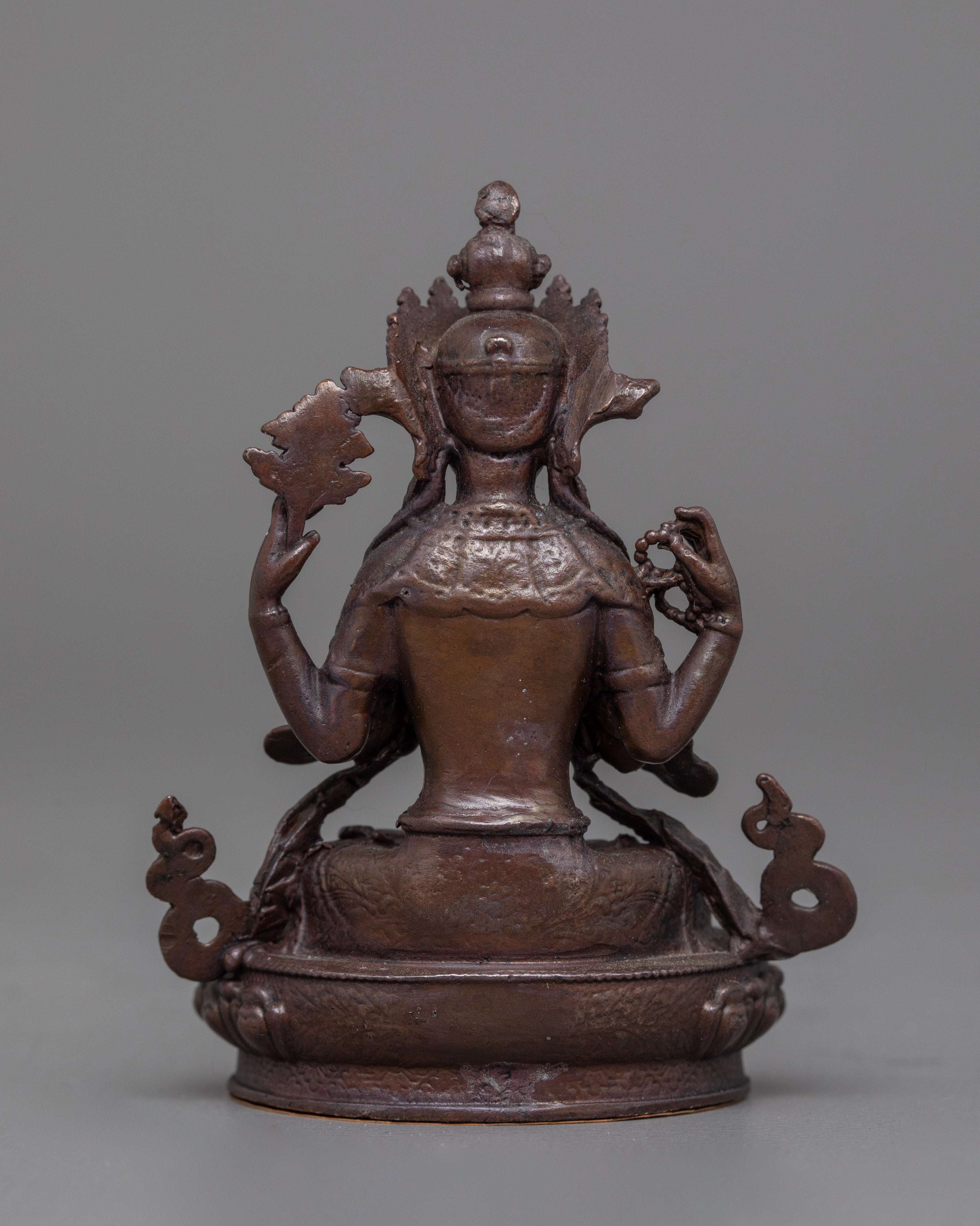 2.8 Inch Chenrezig Buddhist Deity Statue | The Bodhisattva of Compassion in Tibetan Buddhism