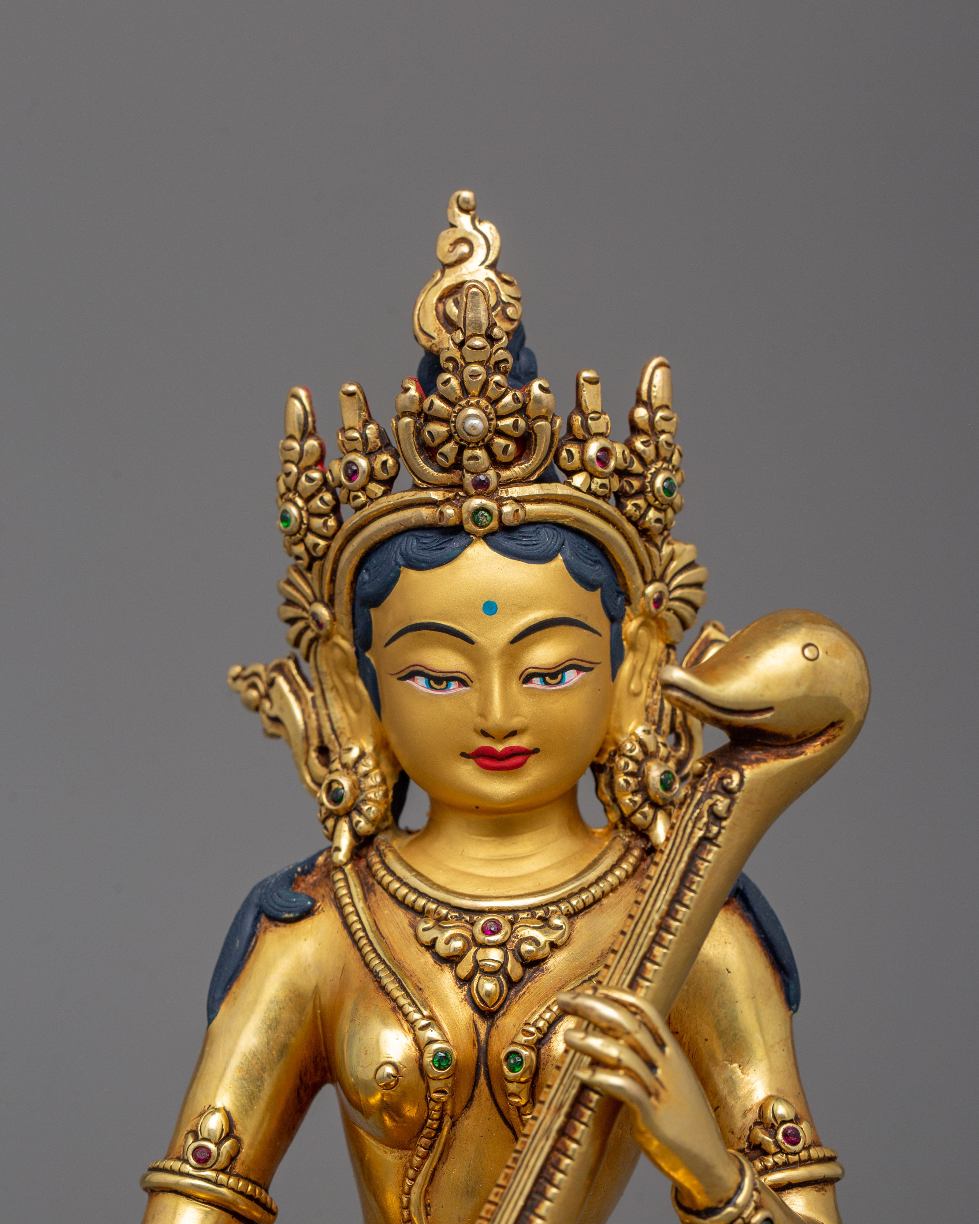 Goddess Saraswati Figurine | Essence of Knowledge and Creativity