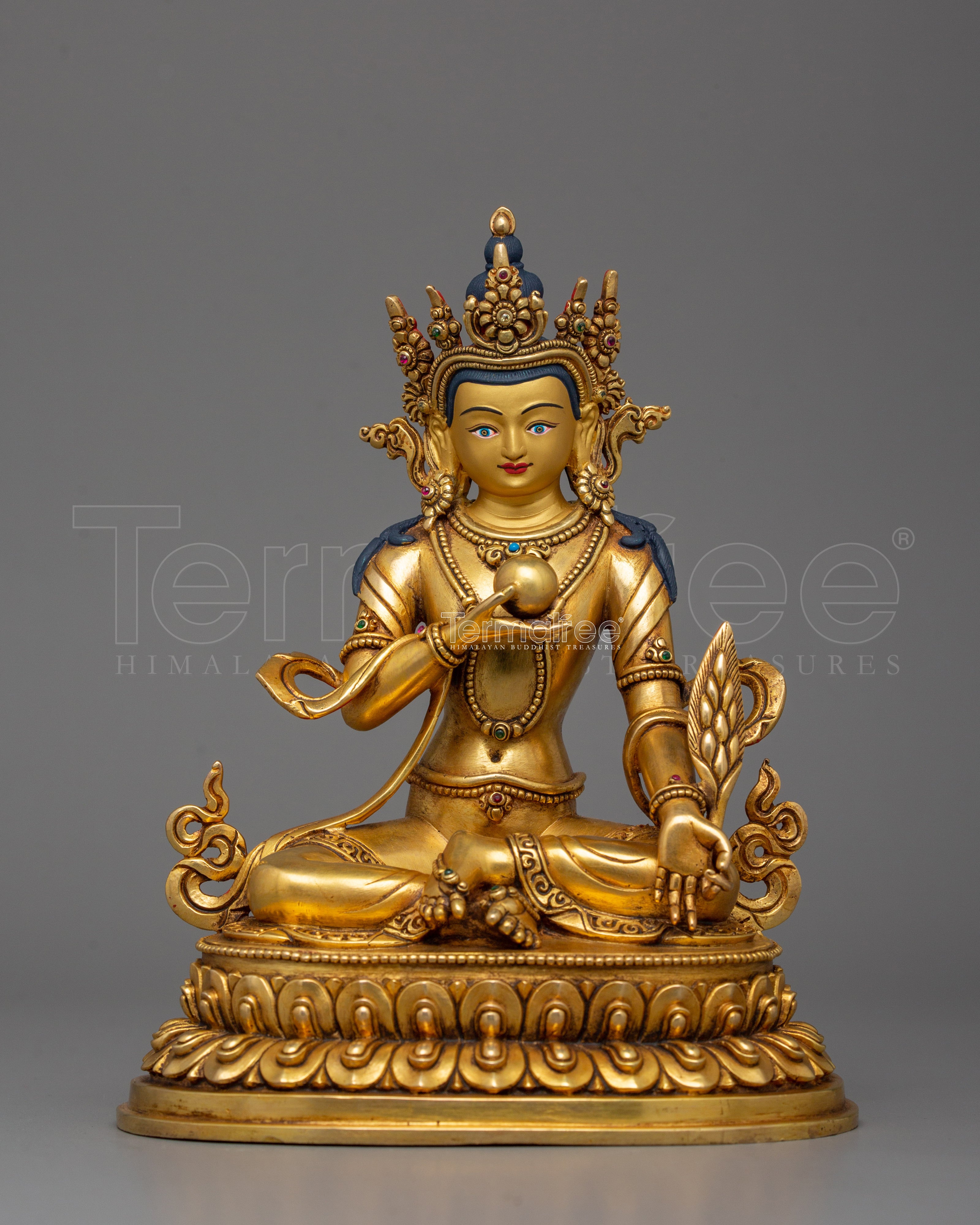 Handmade Buddhist Statue Kshitigarbha | Bodhisattva of Compassion and Salvation