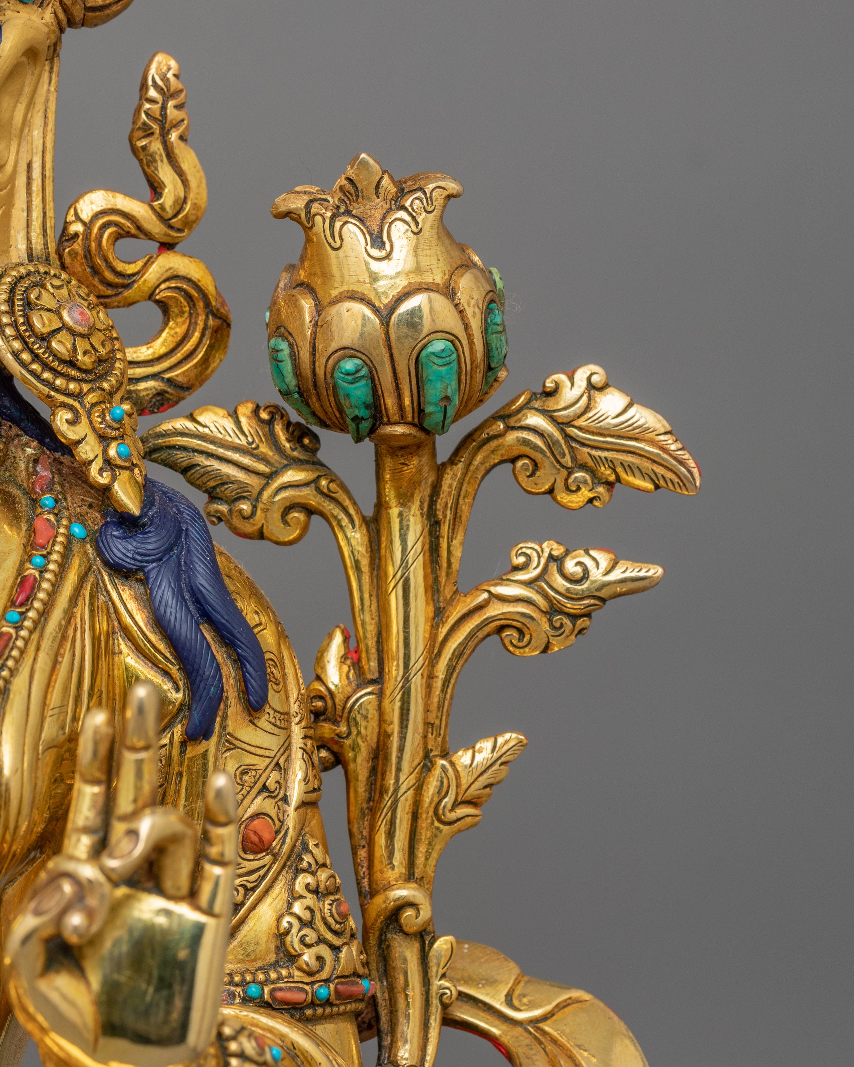 Mother of Mercy Green Tara Statue | Female Enlightened Buddha