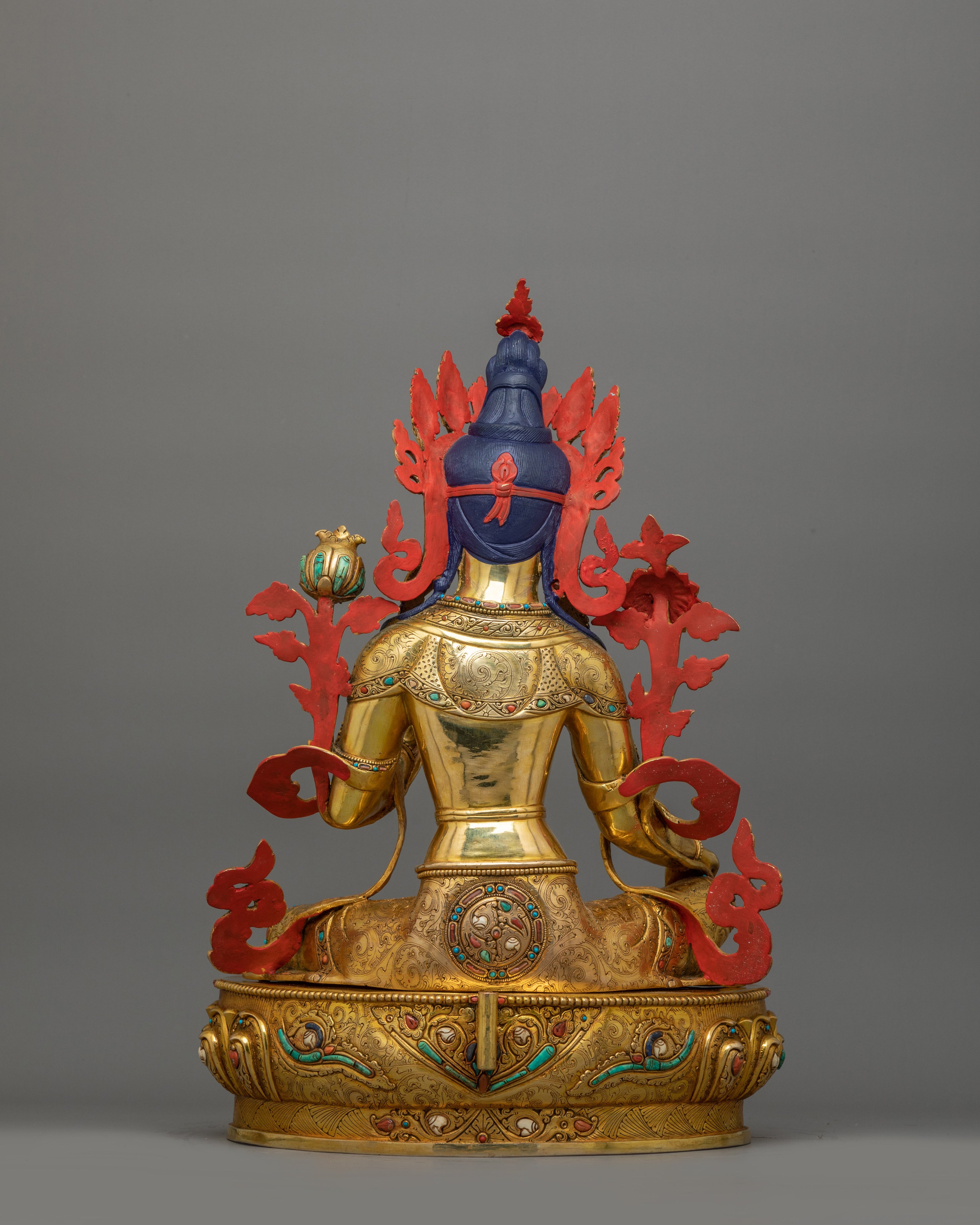 Mother of Mercy Green Tara Statue | Female Enlightened Buddha