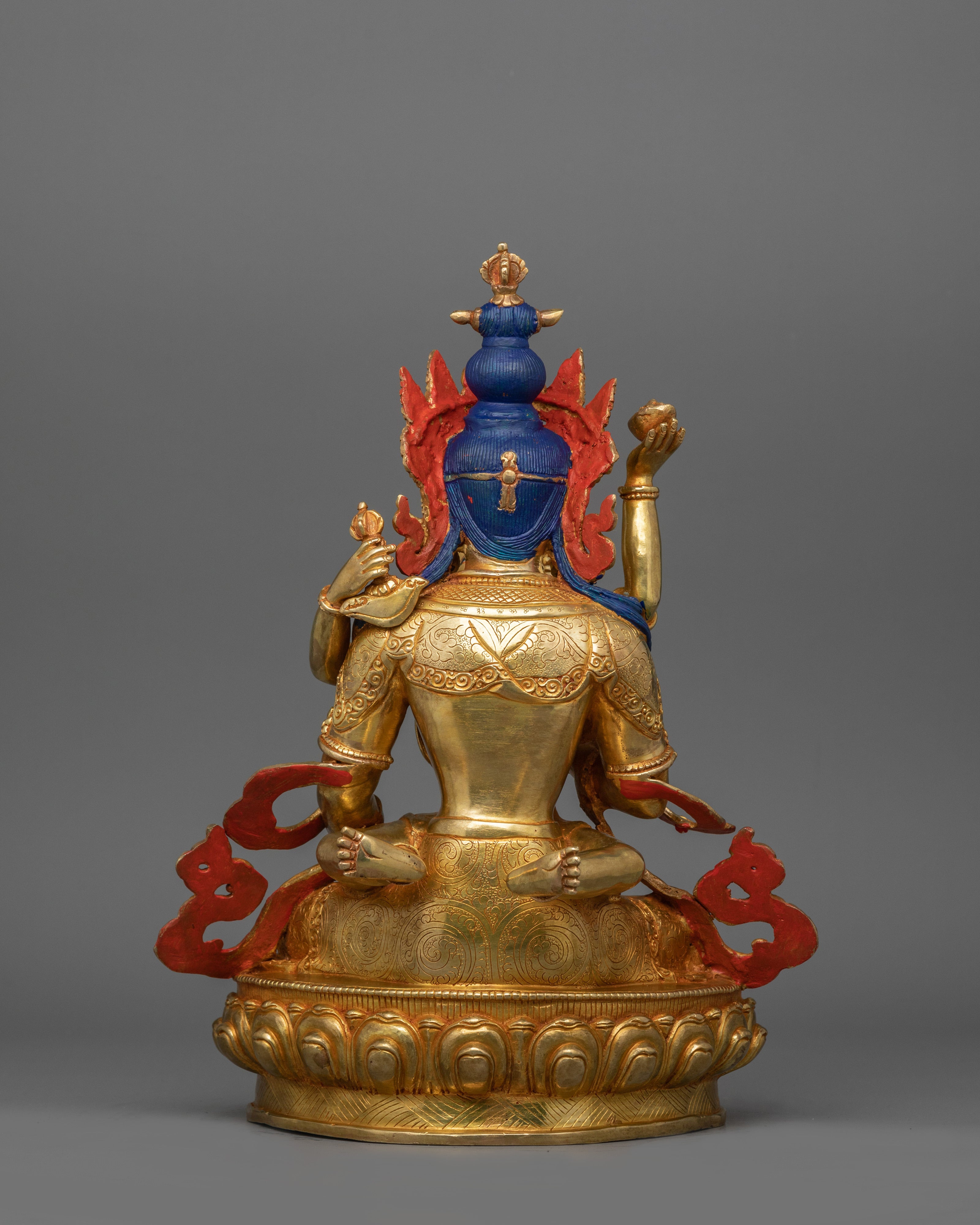 Traditionally Crafted Sacred Sculpture of Vajrasattva | Divine Vajrasattva Yab-Yum Statue