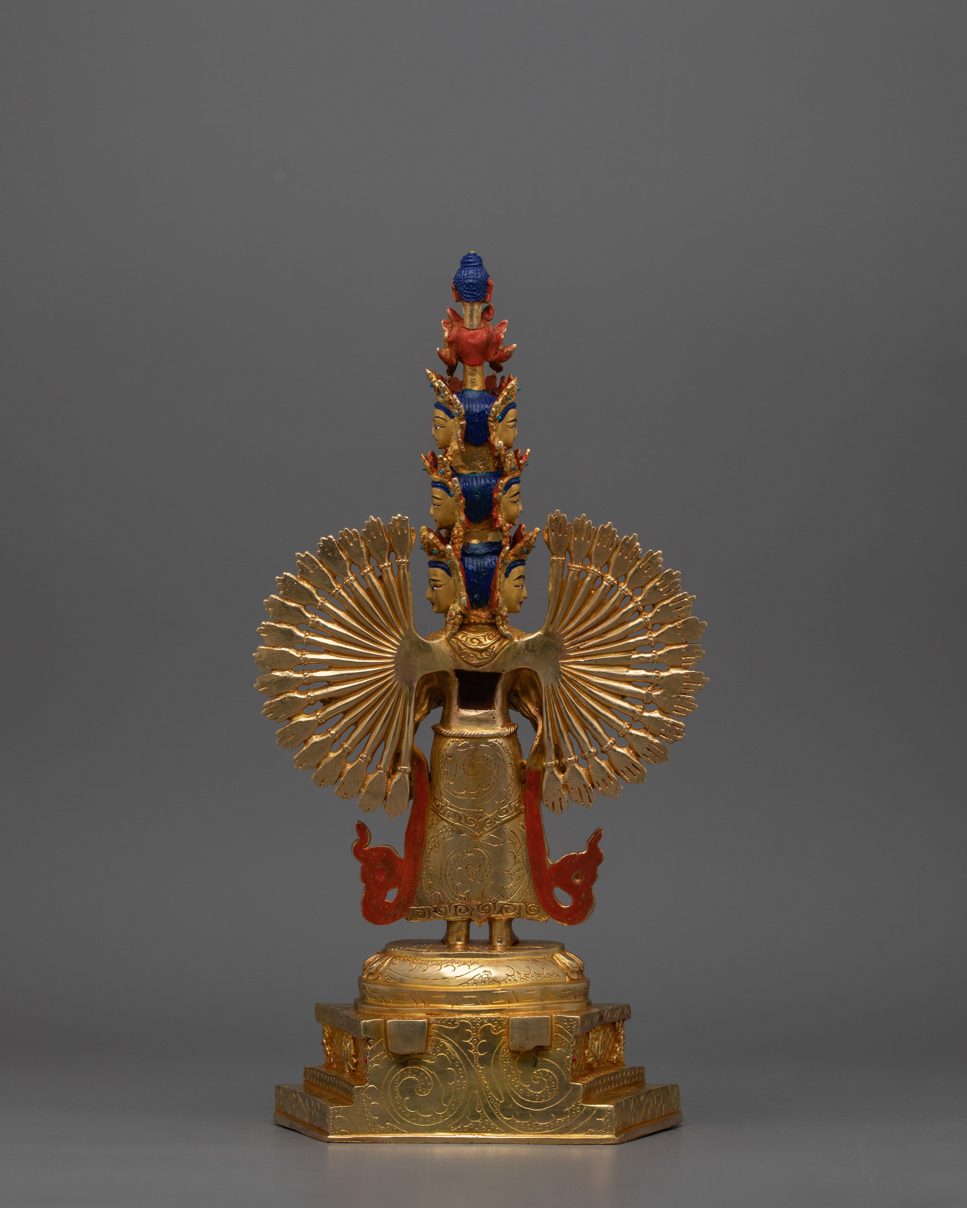 Thousand Armed Chenrezig FIgurine | Himalayan Traditional Sacred Artwork