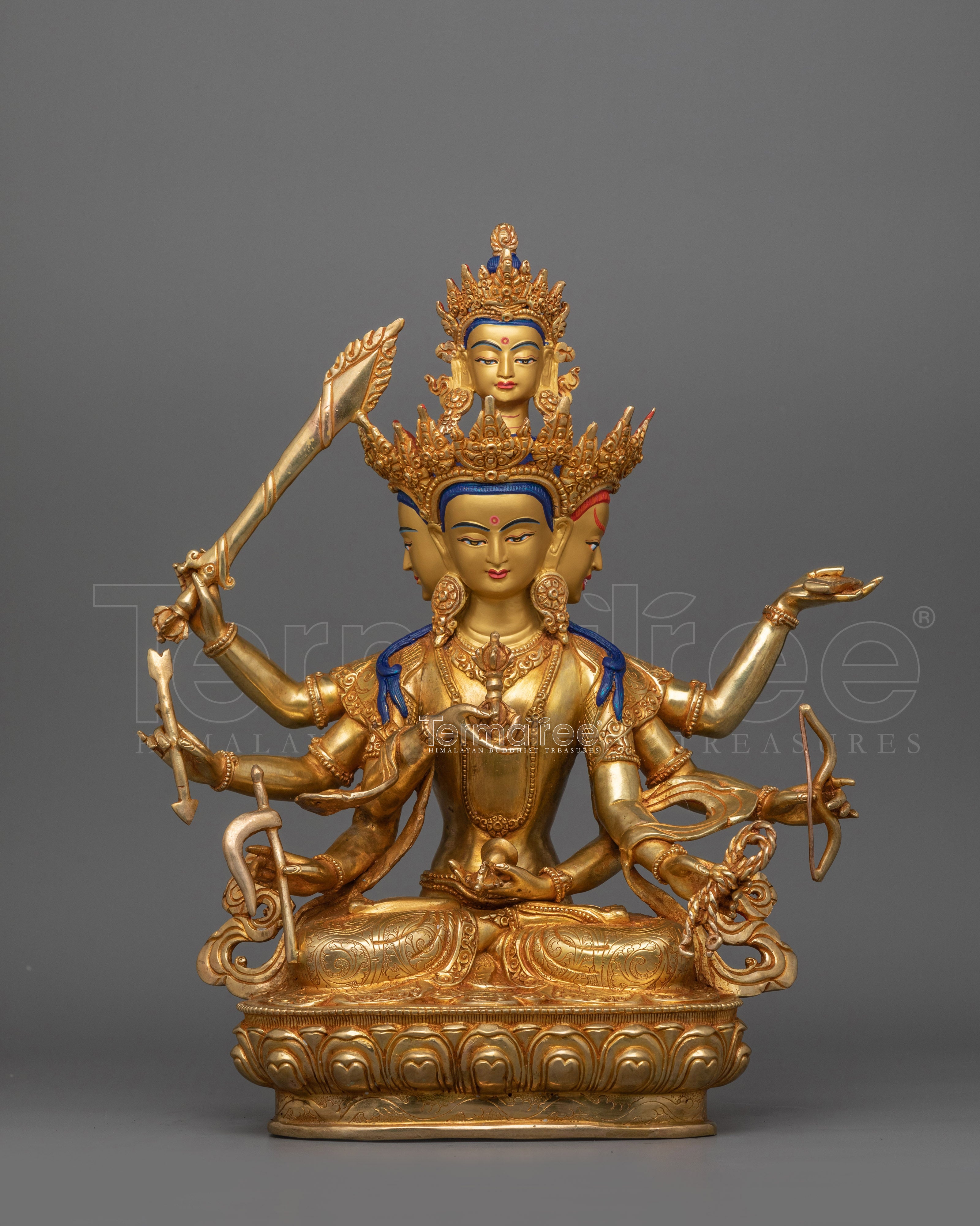 Buddhist Purification Deity Maha Vajrasattva Sculpture | Symbol of Enlightenment