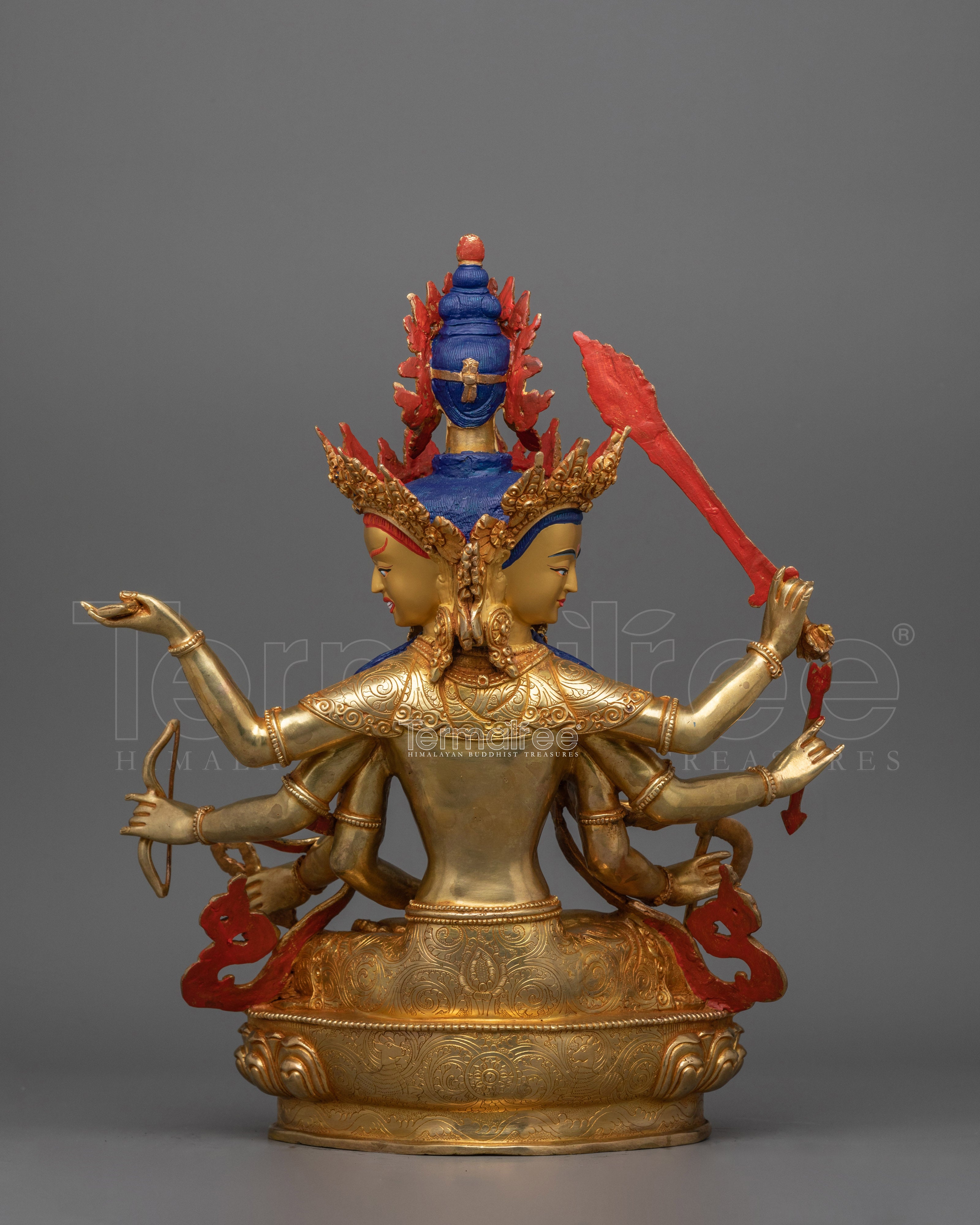 Buddhist Purification Deity Maha Vajrasattva Sculpture | Symbol of Enlightenment