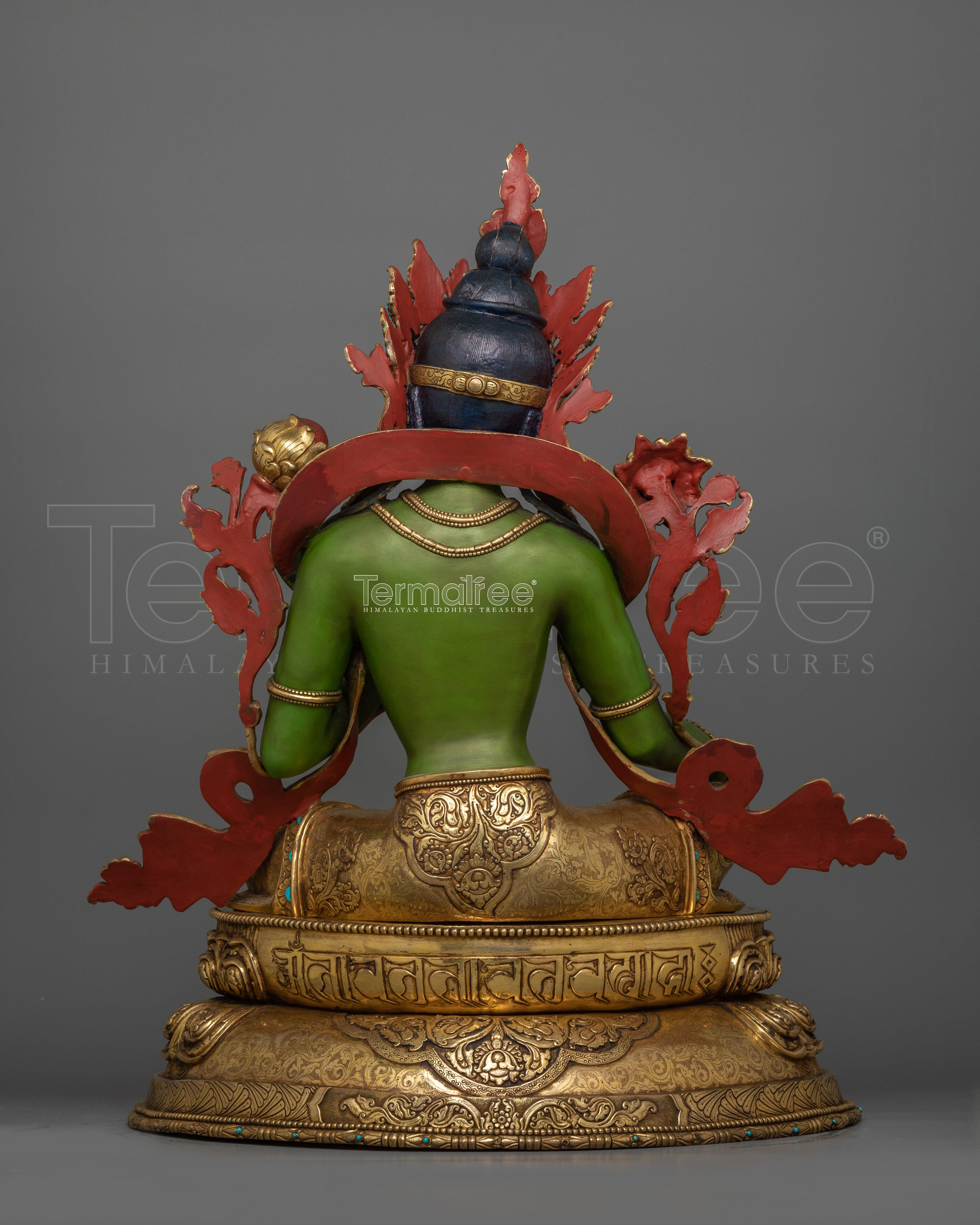Green Tara Compassionate Savior Sculpture | Goddess of Healing and Protection