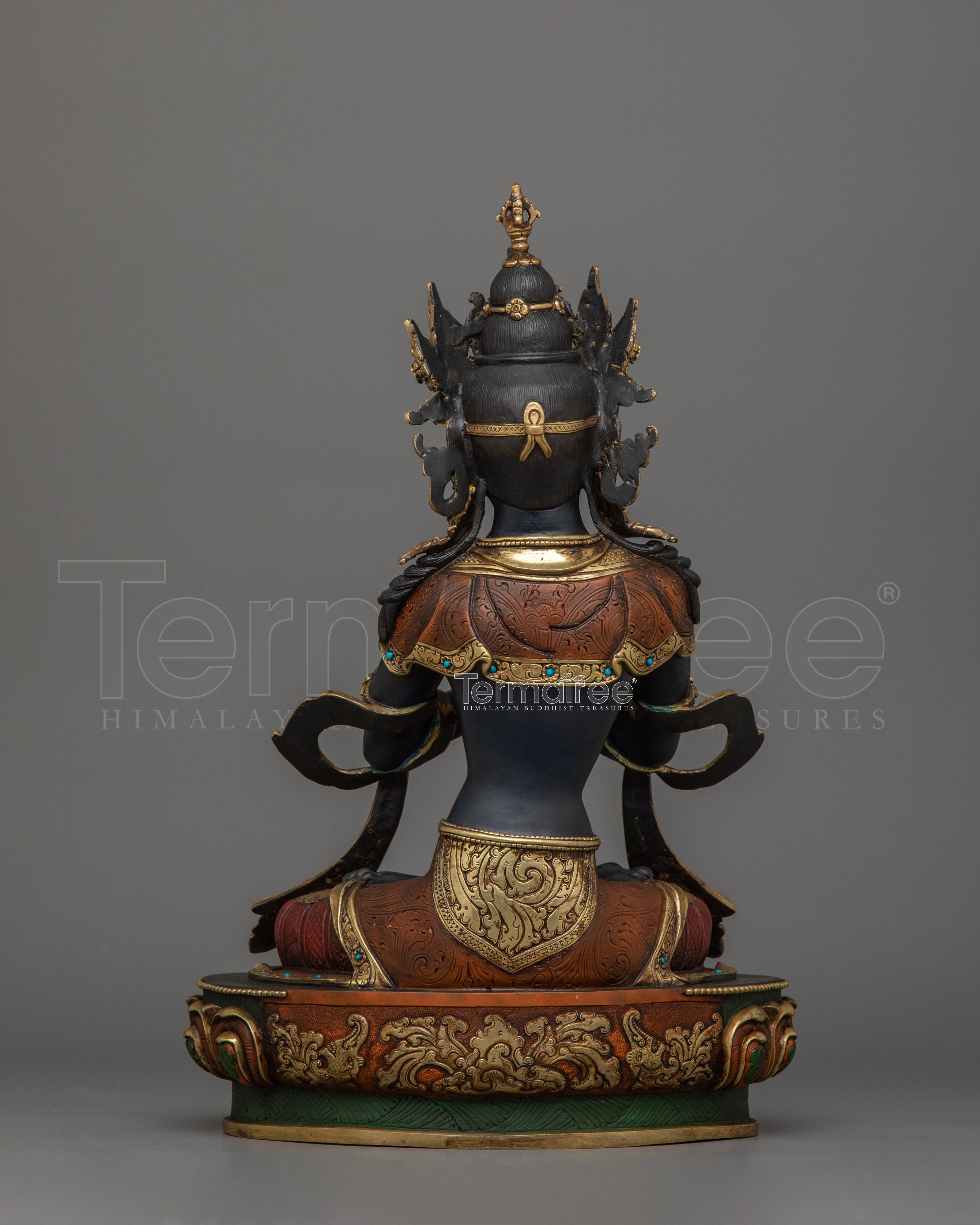 Handmade Vajradhara In Embracing Mudra Statue | Tibetan Buddhist Artwork