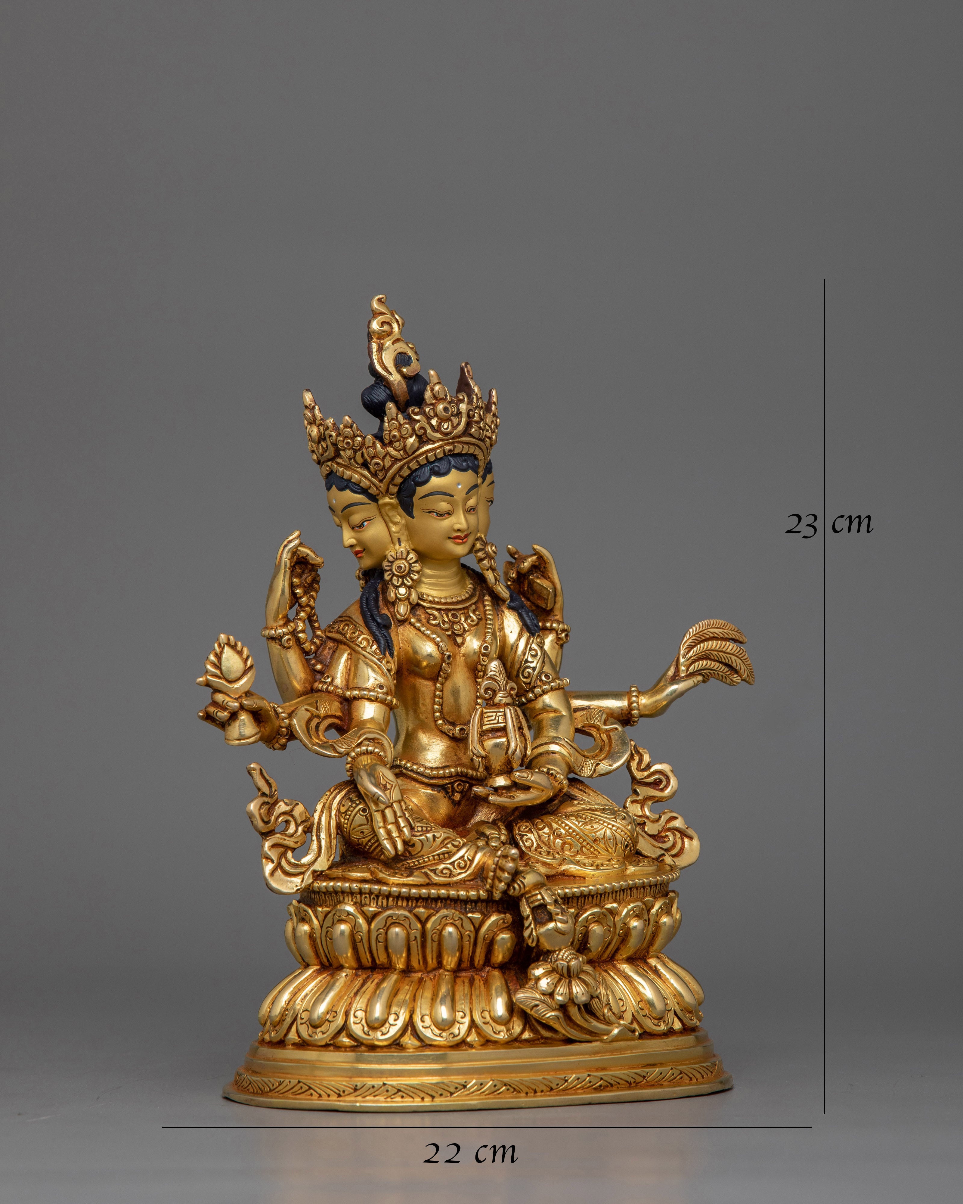 Tibetan Vasudhara Divine Goddess Statue | Symbol of Success