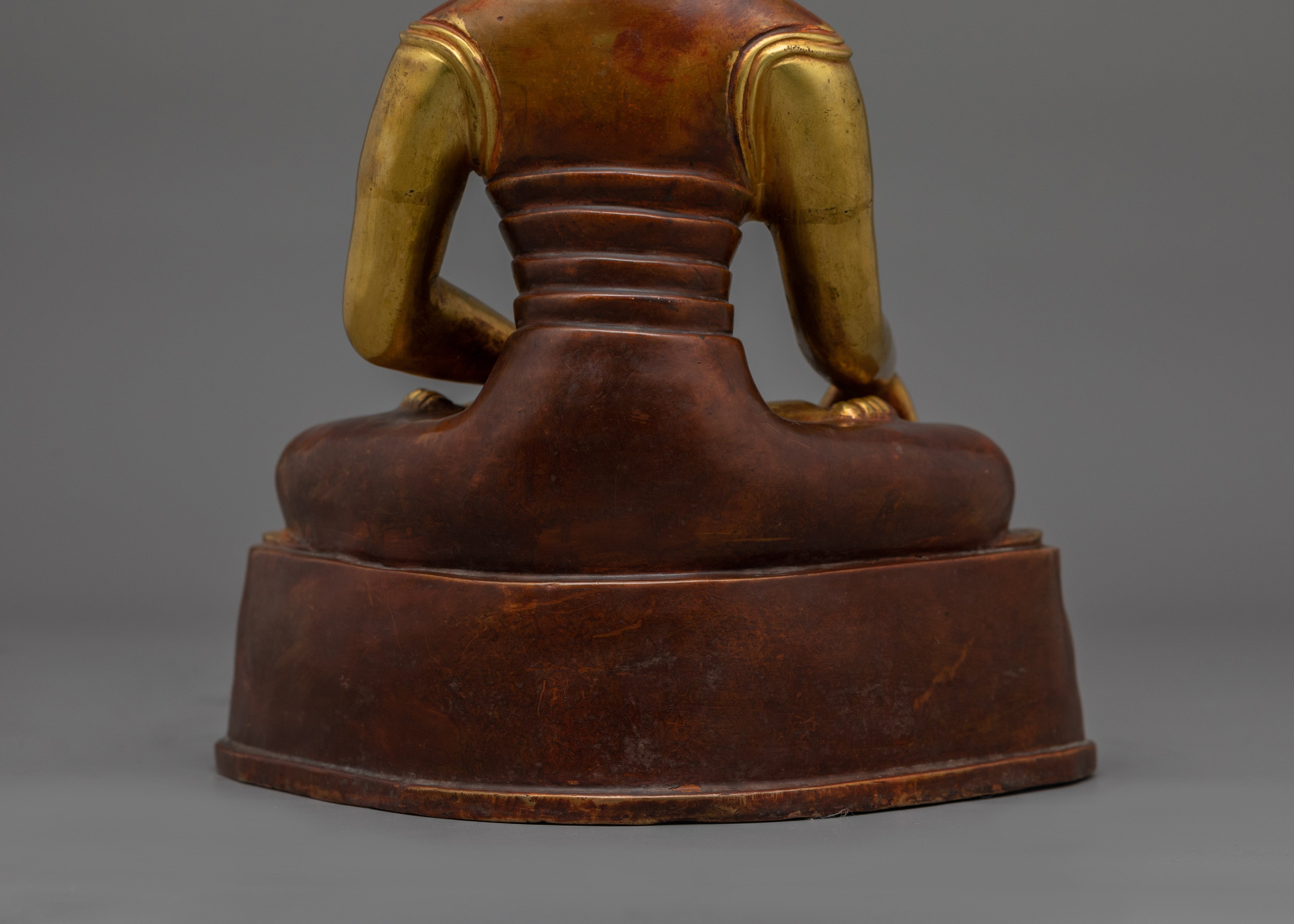 Himalayan Statue of Buddhist Masters of Tibet | 24K Gold Gilded Statue