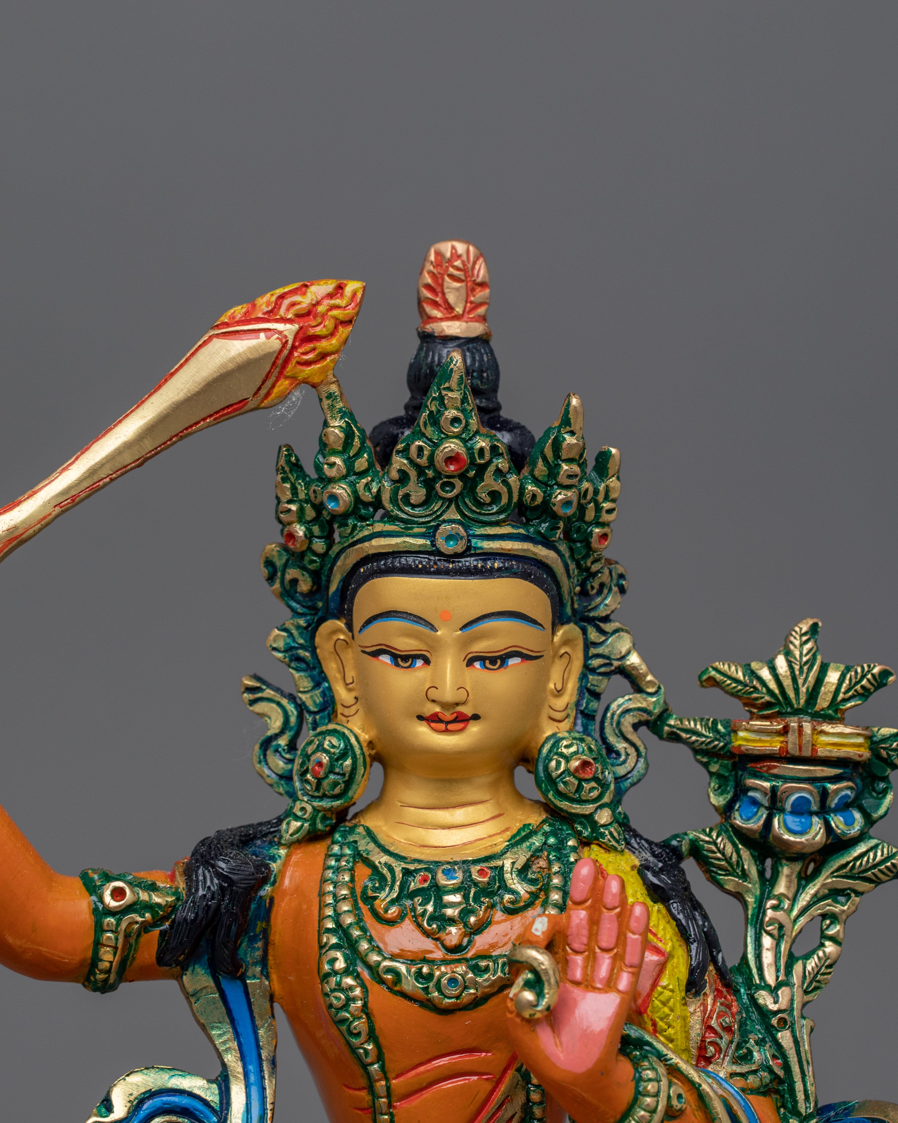 Enlightened Deity Manjushri Figurine | Spiritual Figure for Meditation