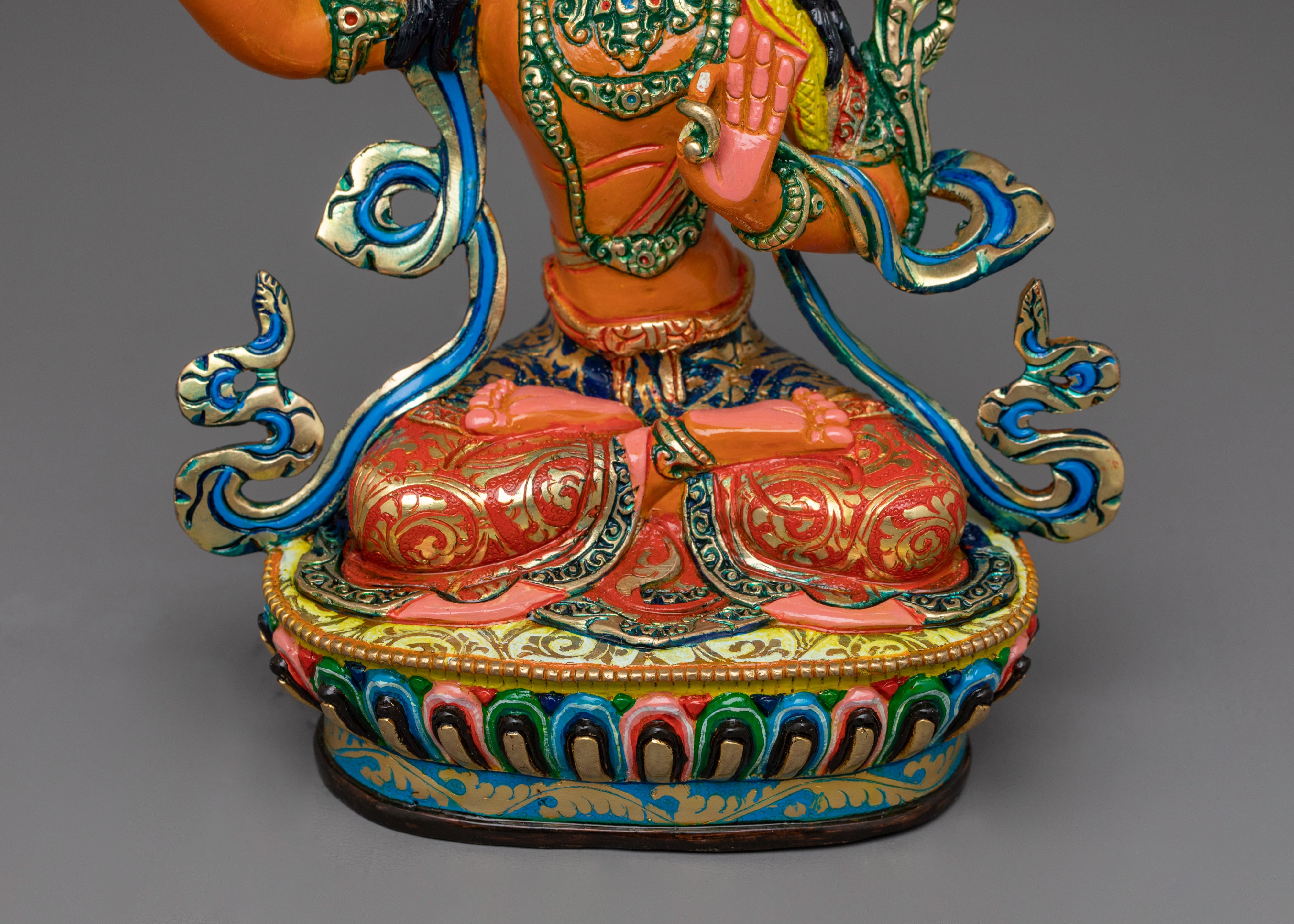 Enlightened Deity Manjushri Figurine | Spiritual Figure for Meditation