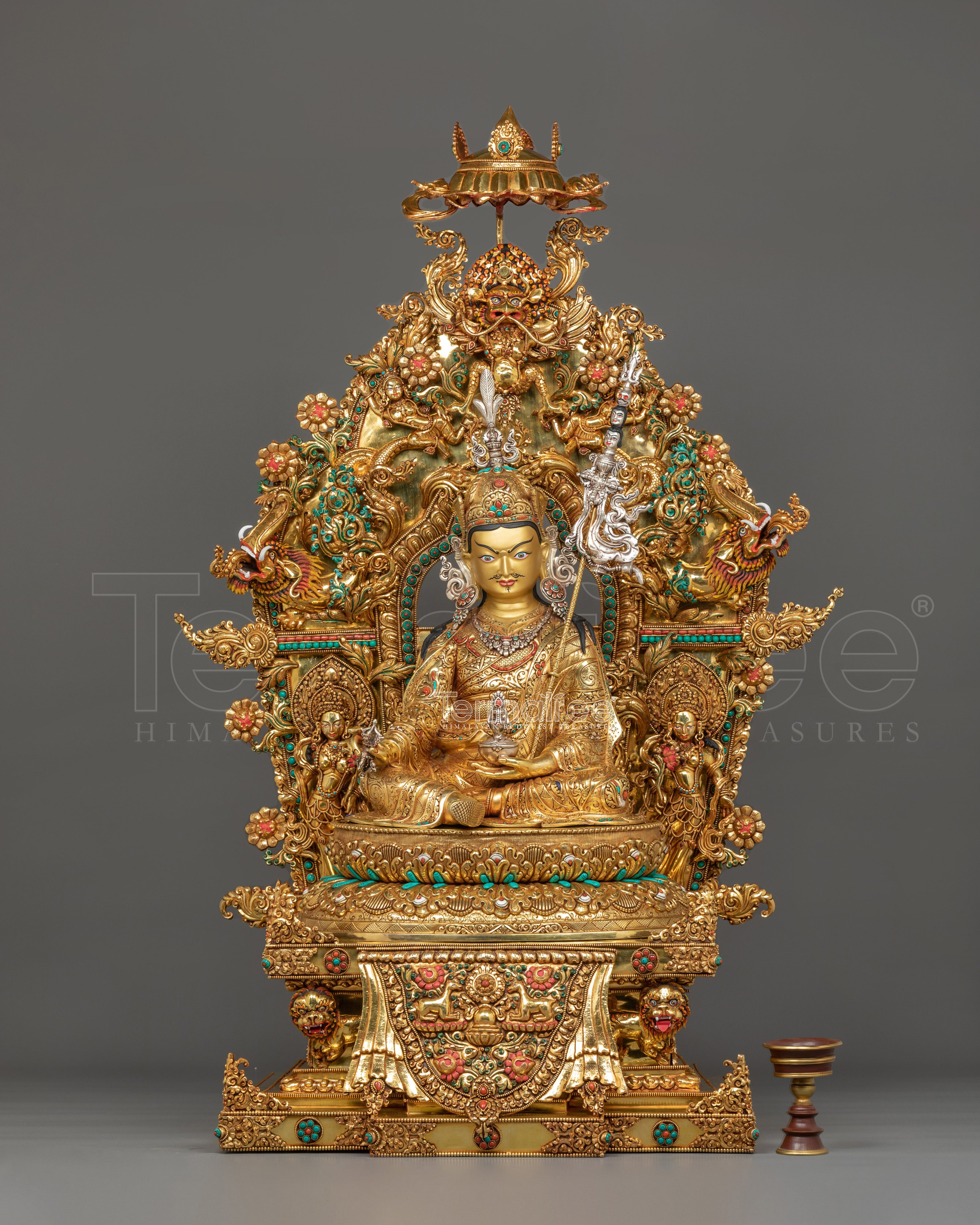 Tibetan Buddhism Master Padmasambhava Statue | Himalayan Buddhist Artwork