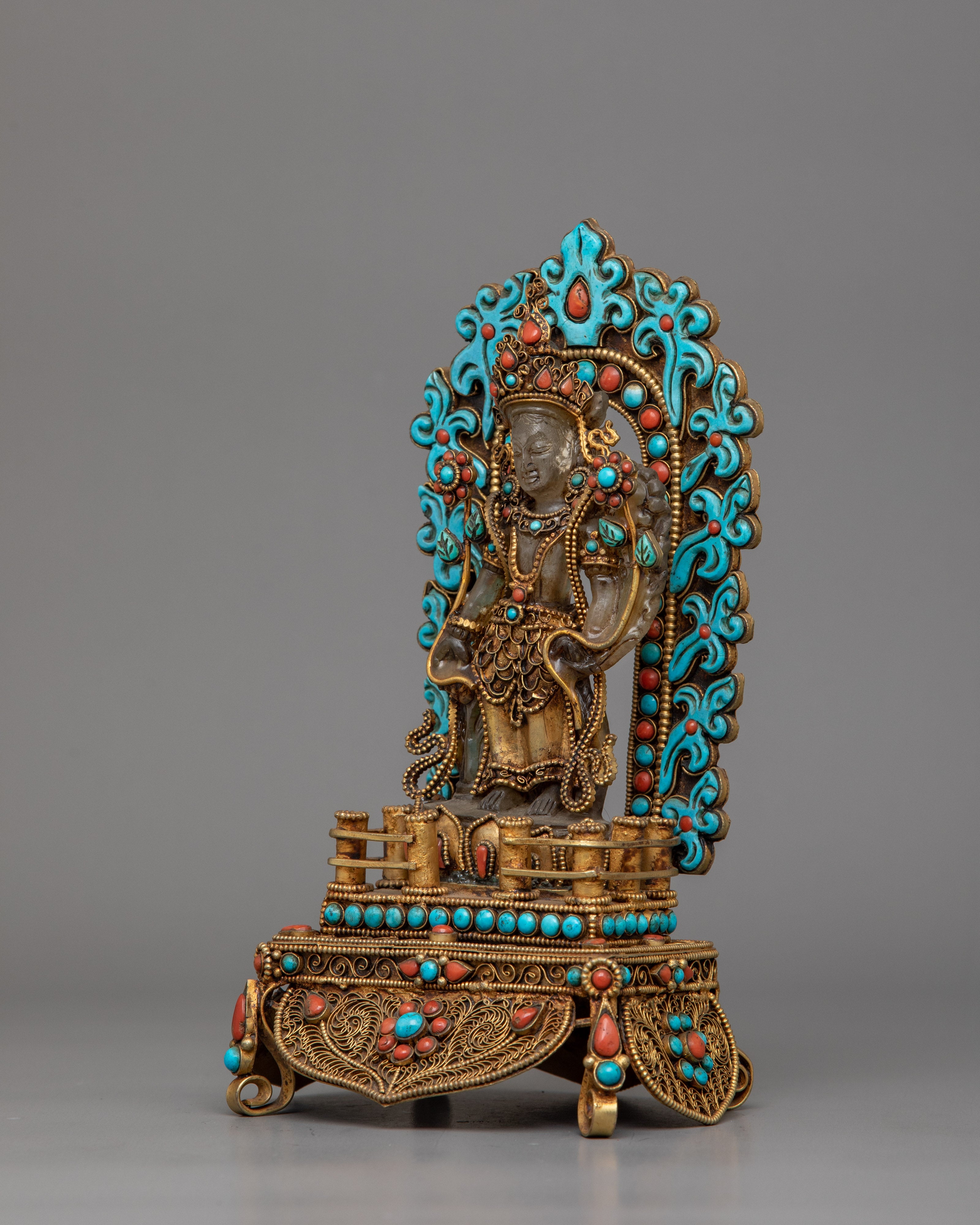 Handcrafted Lord Lokeshwor Figurine | Sacred Guardian of Compassion and Peace