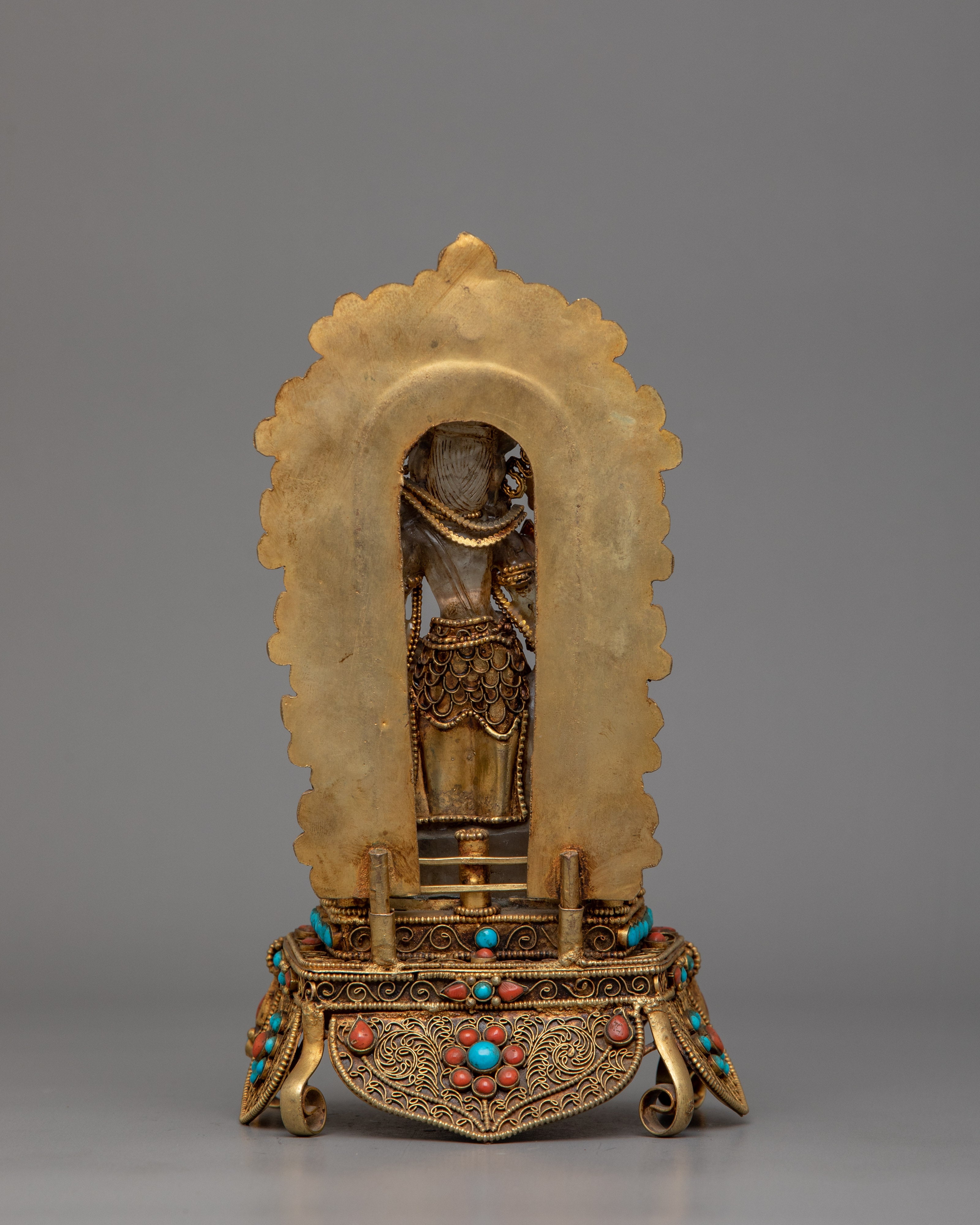 Handcrafted Lord Lokeshwor Figurine | Sacred Guardian of Compassion and Peace