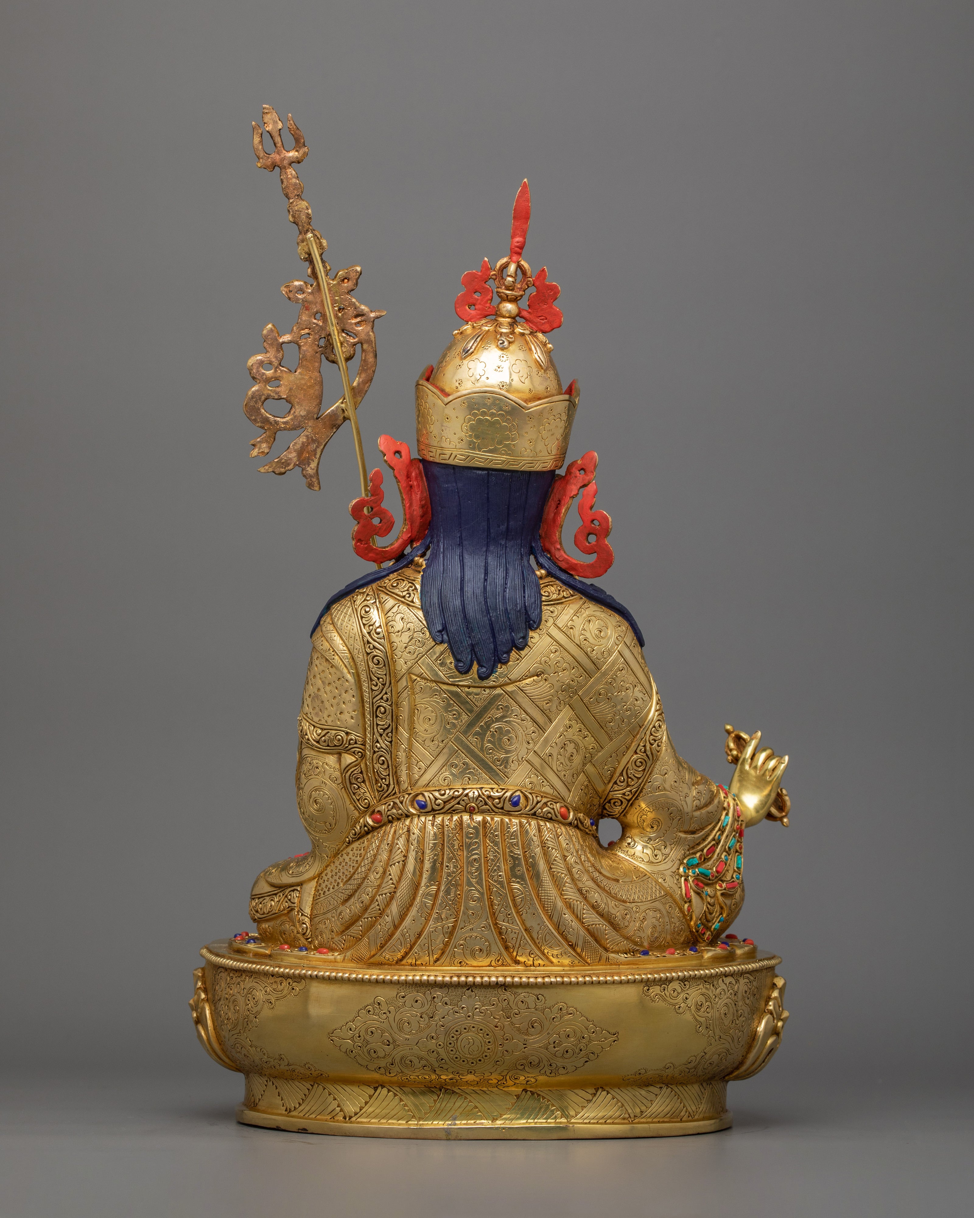 Tantric Master Padmasambhava Figurine | Spiritual Transformation and Meditation Decor