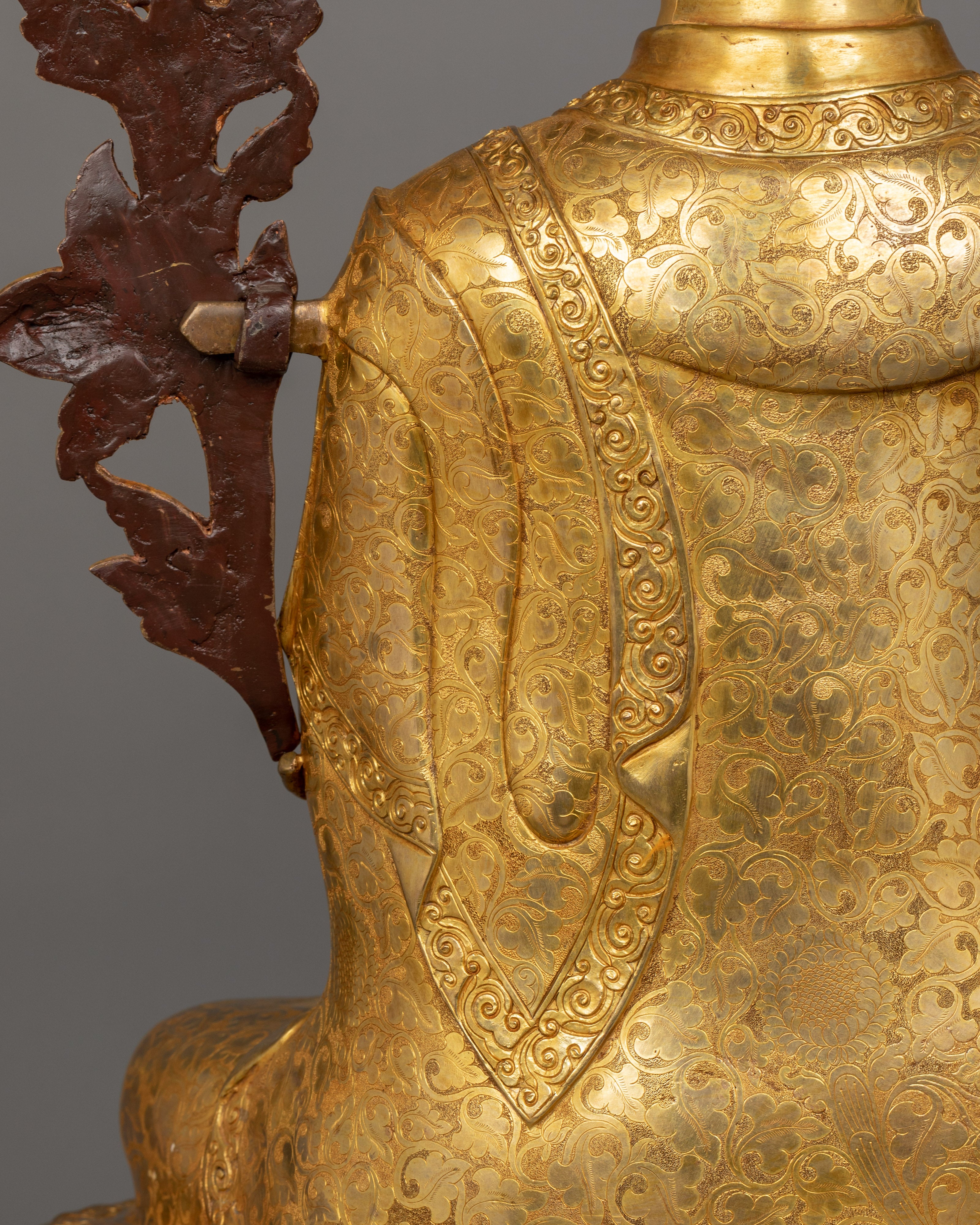 Handmade Tsongkhapa Trio Statues Set | Handcrafted Buddhist Masters Artwork