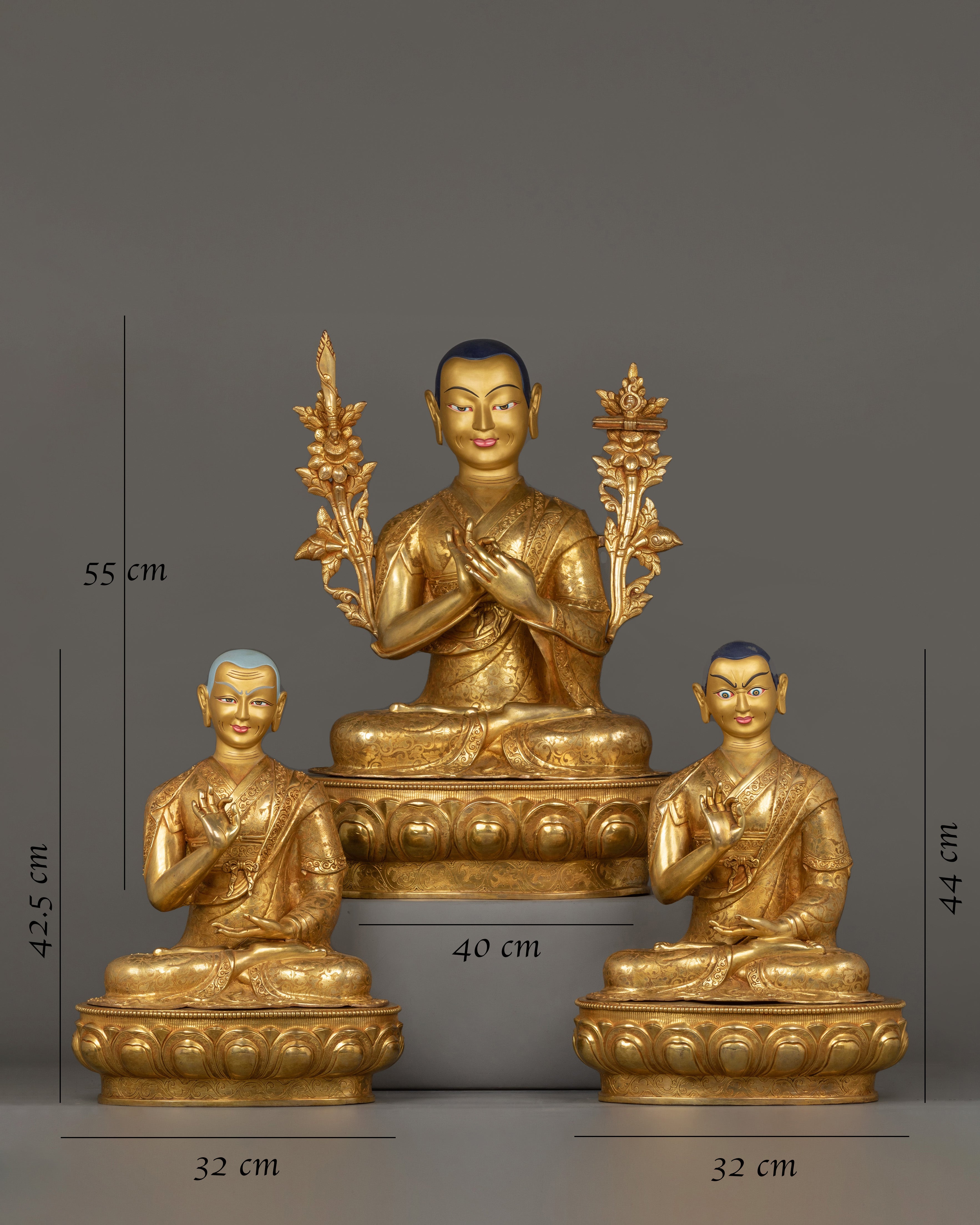 tsongkhapa-trio-statues