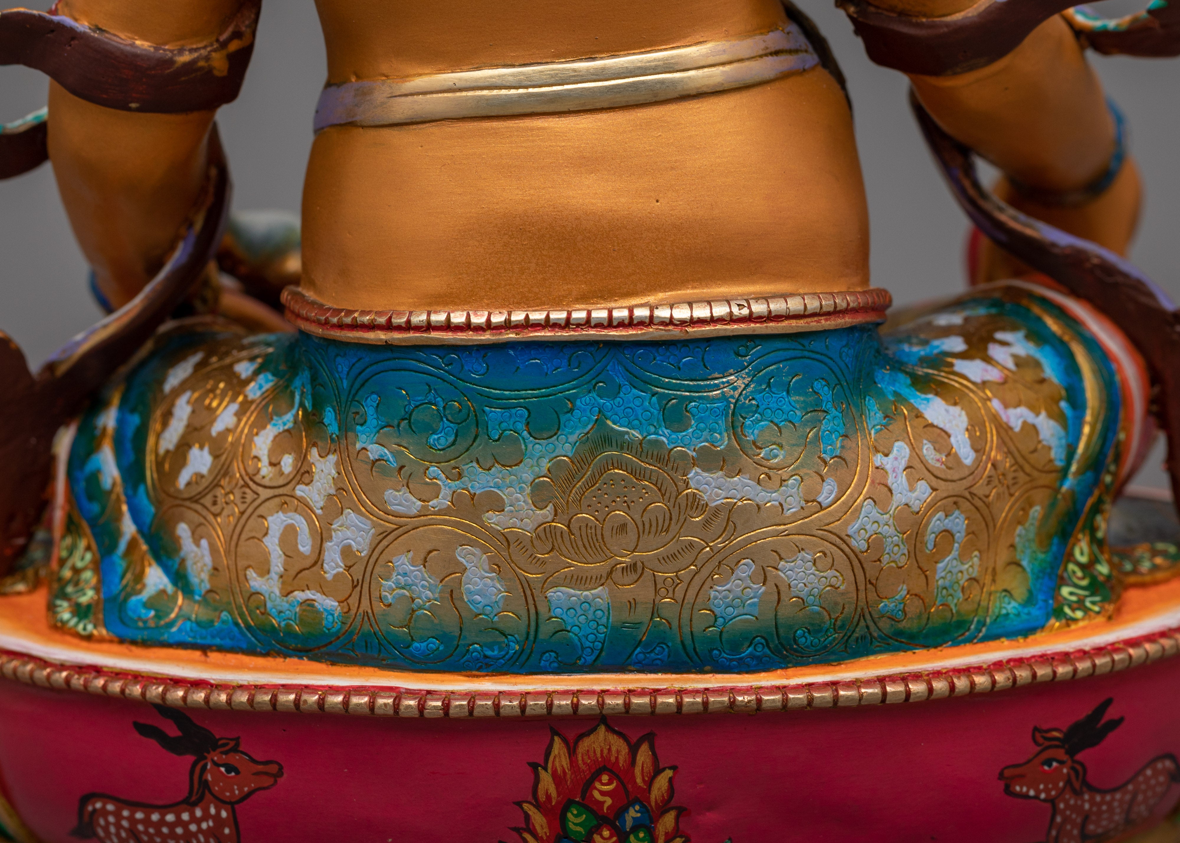 Buddhist Fortune Deity Dzambhala Sculpture | Symbol of Abundance & Spiritual Prosperity