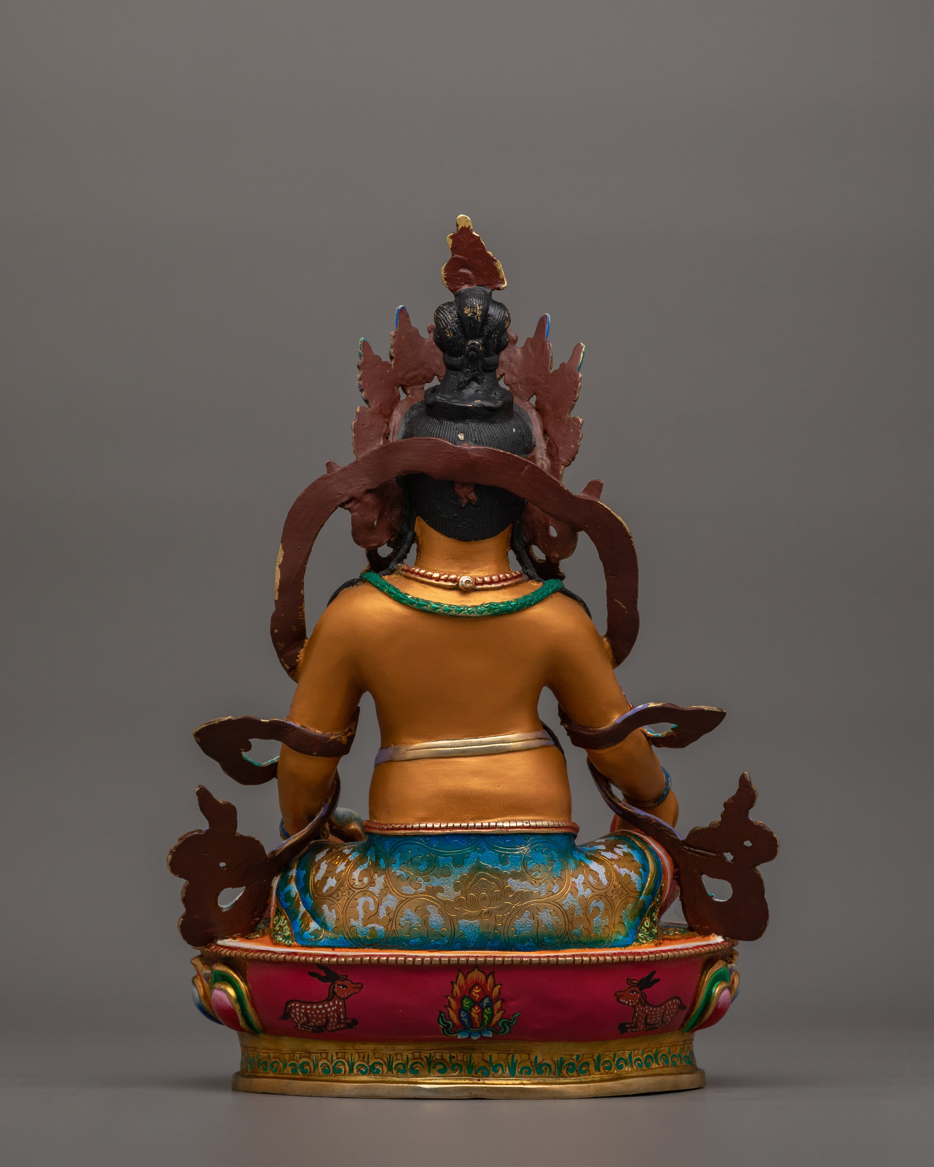 Buddhist Fortune Deity Dzambhala Sculpture | Symbol of Abundance & Spiritual Prosperity