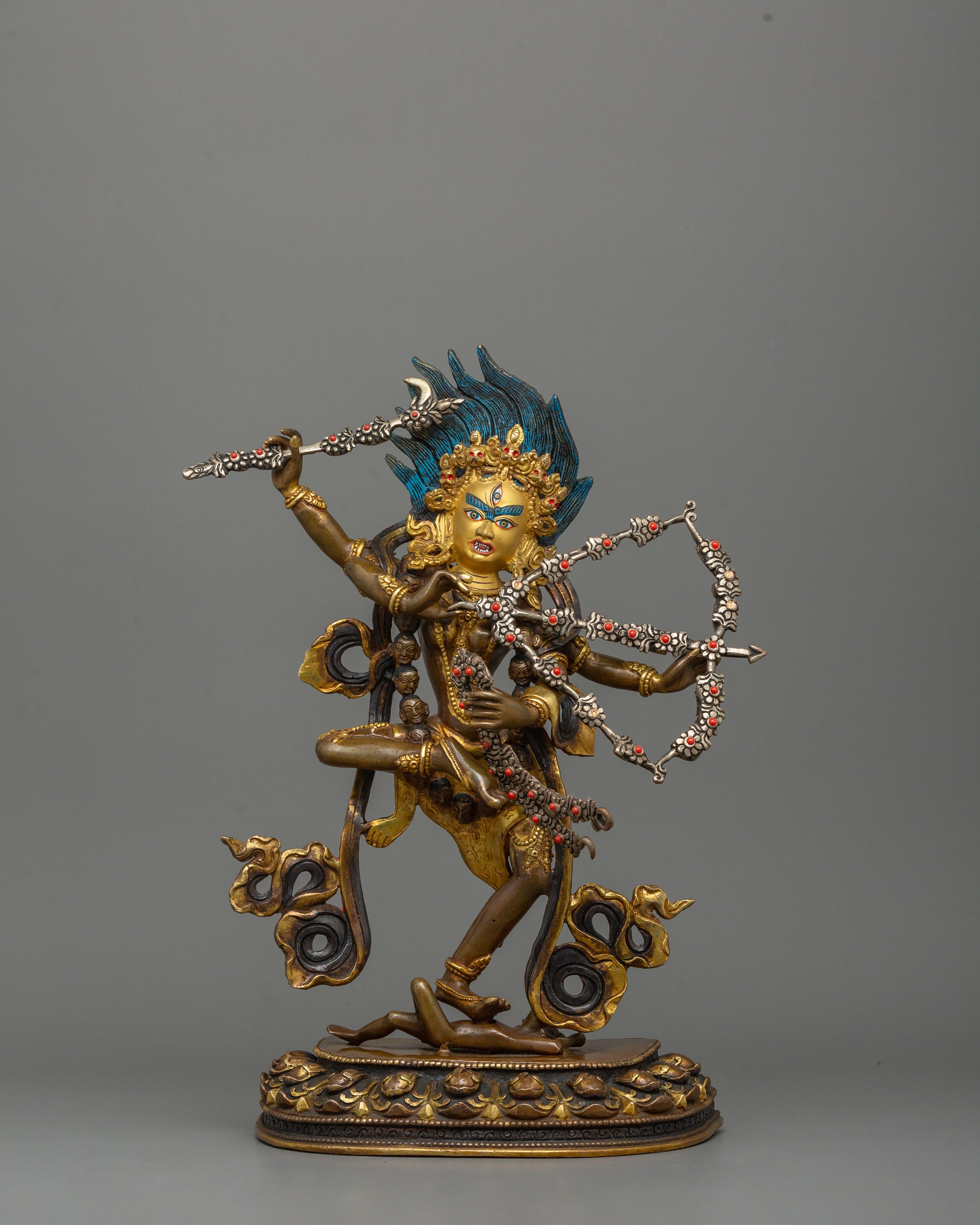 Tibetan Goddess Kurukulla Figurine | Handmade Buddhist Deity of Love and Attraction