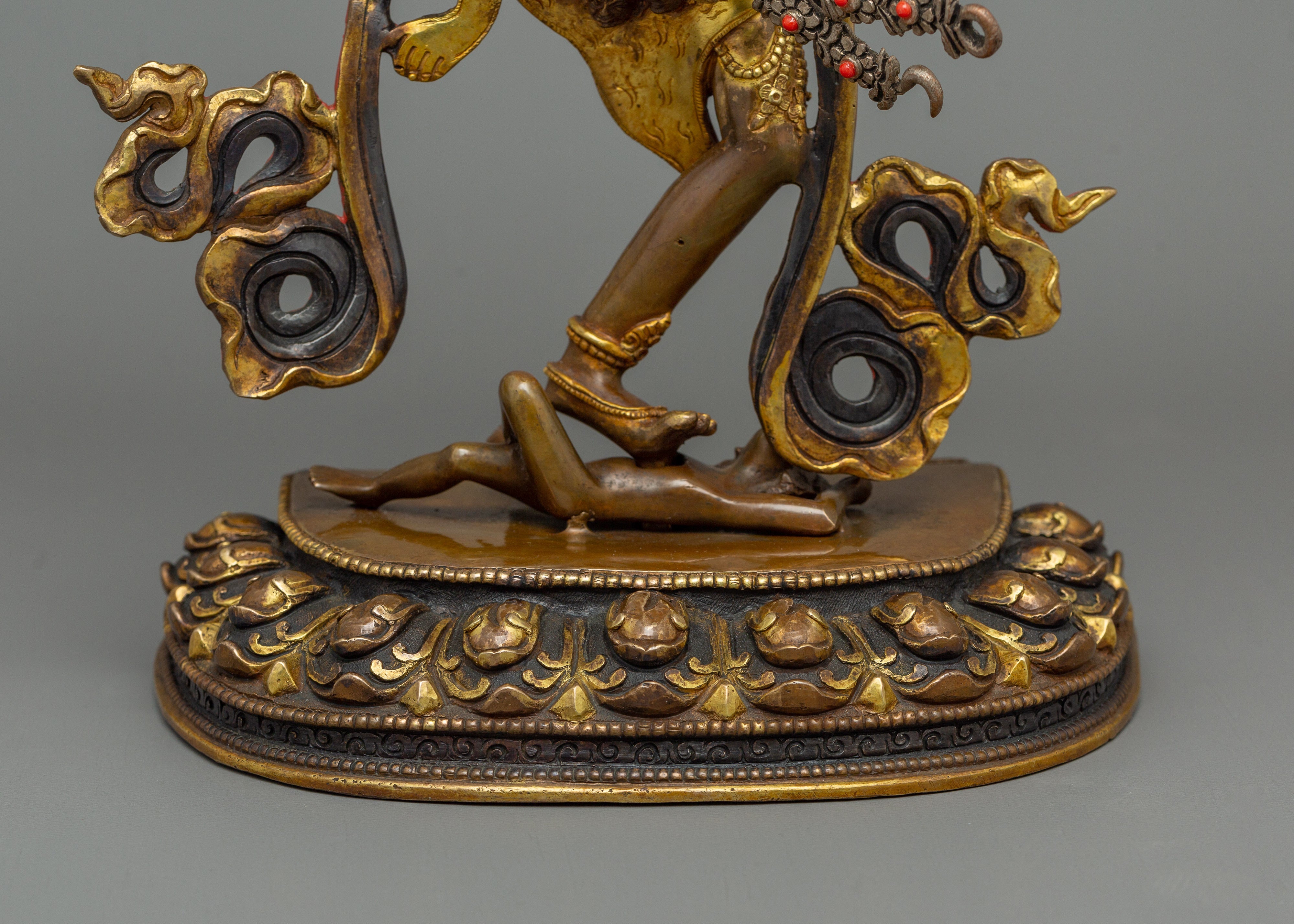 Tibetan Goddess Kurukulla Figurine | Handmade Buddhist Deity of Love and Attraction