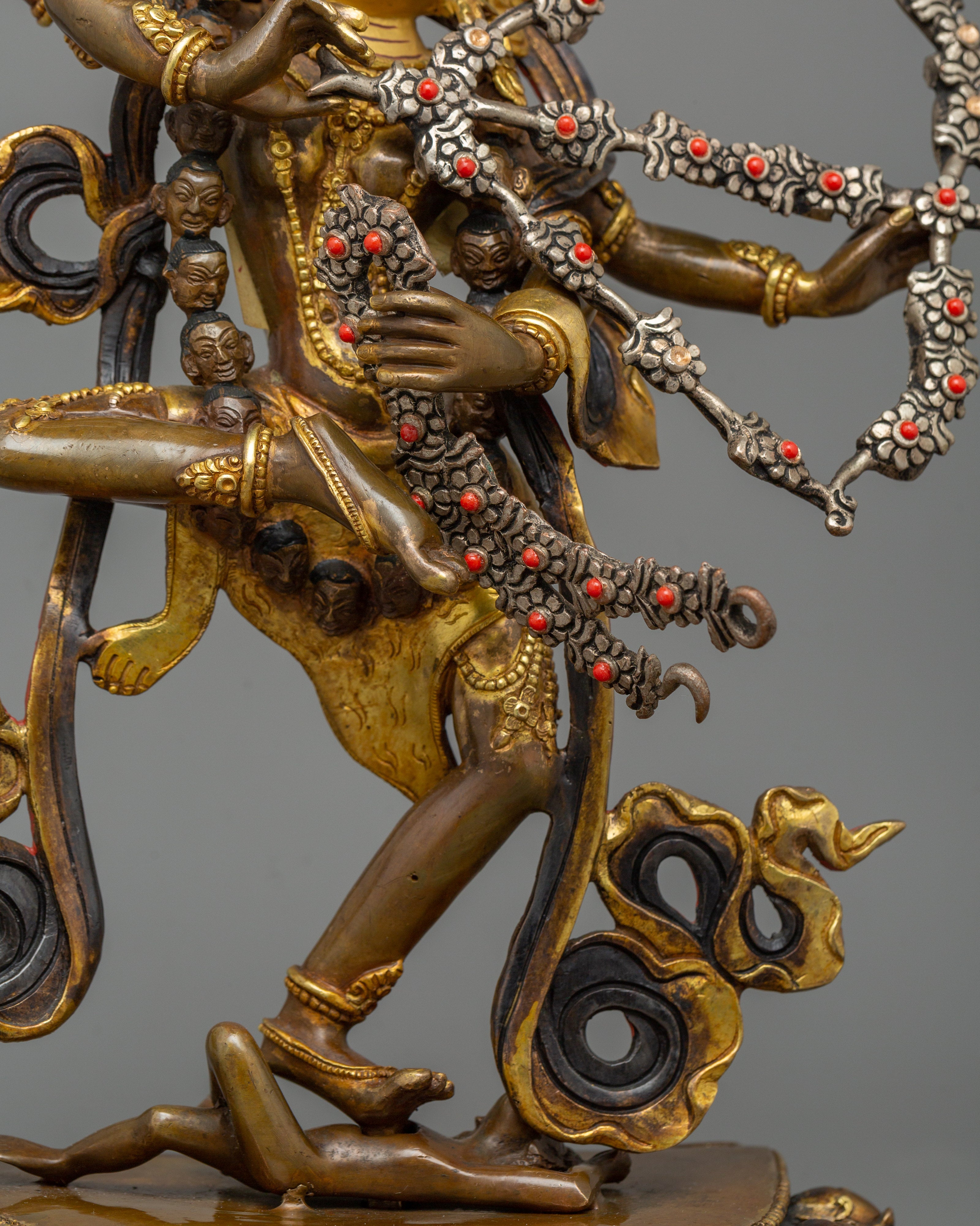 Tibetan Goddess Kurukulla Figurine | Handmade Buddhist Deity of Love and Attraction