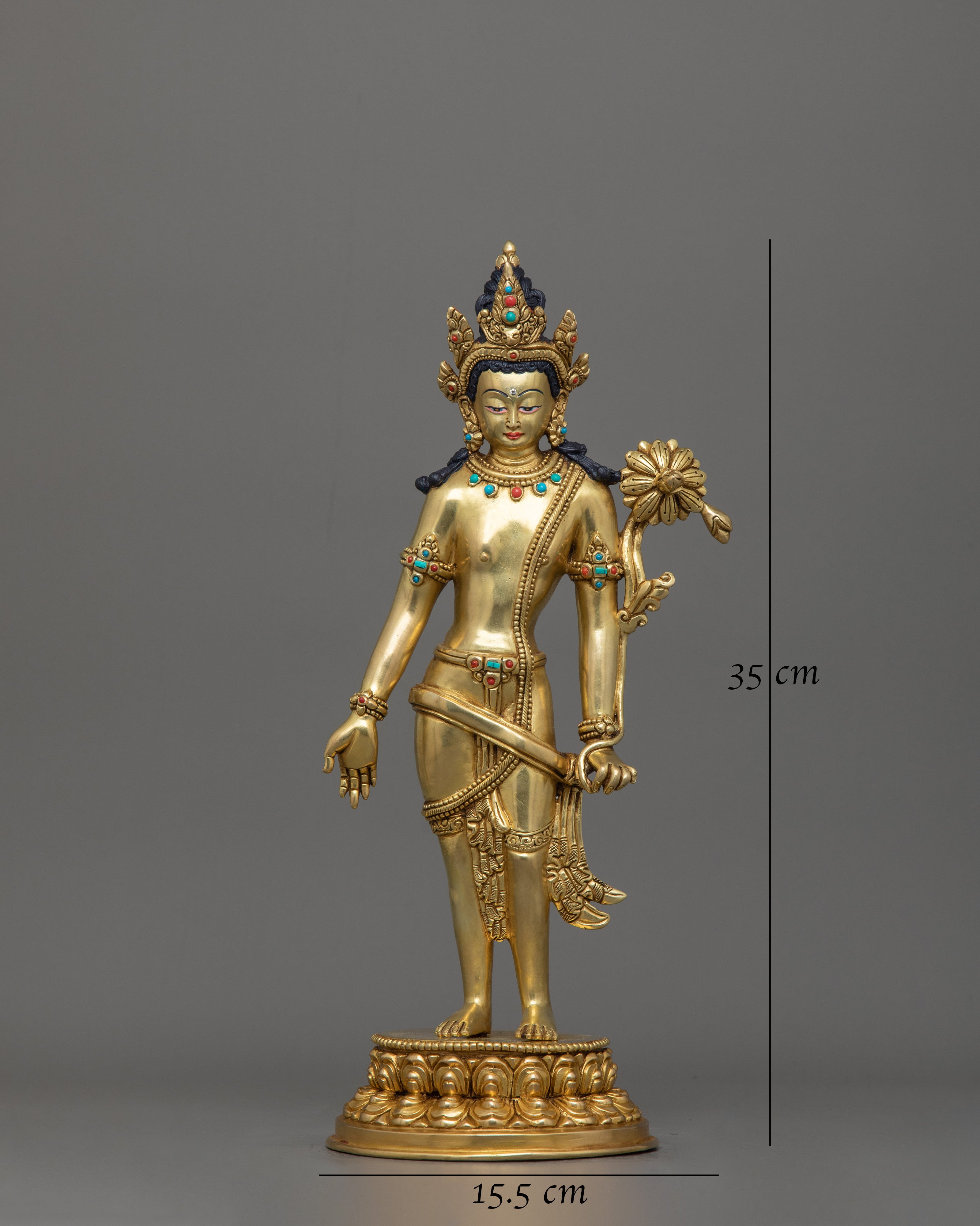Handmade Lokeshwor Set Statue | Buddhist Deity of Compassion, and Wisdom
