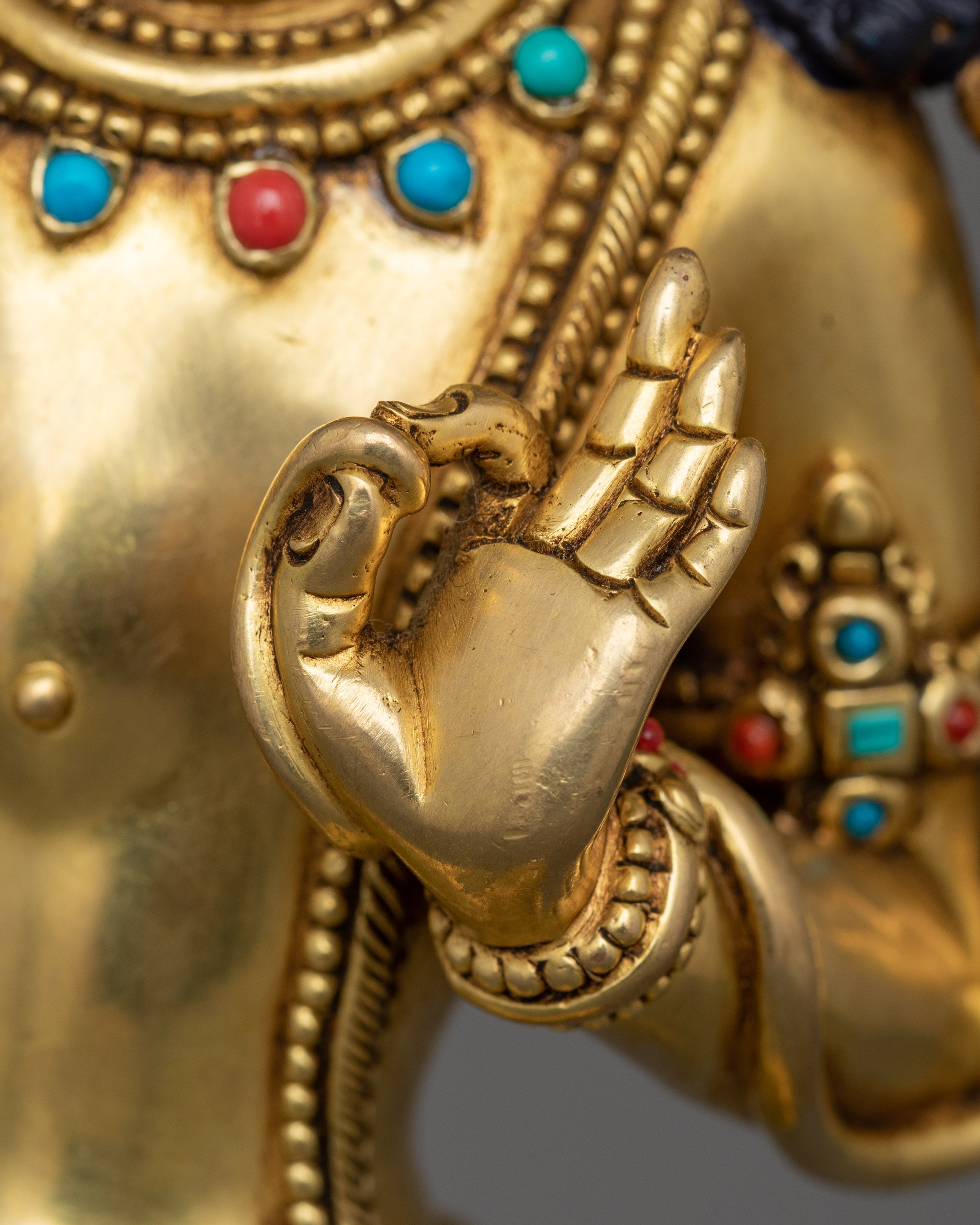 Handmade Lokeshwor Set Statue | Buddhist Deity of Compassion, and Wisdom