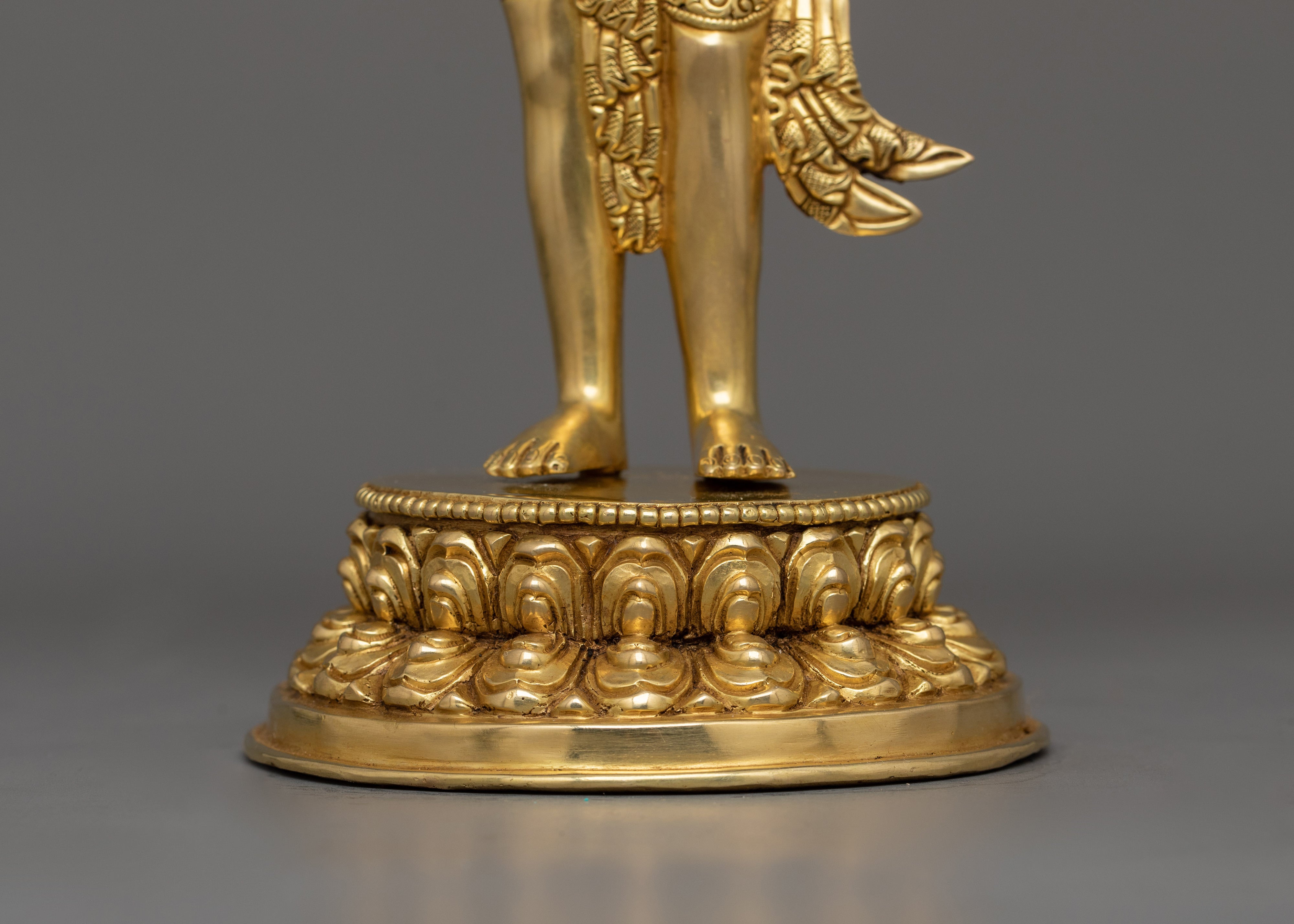 Handmade Lokeshwor Set Statue | Buddhist Deity of Compassion, and Wisdom