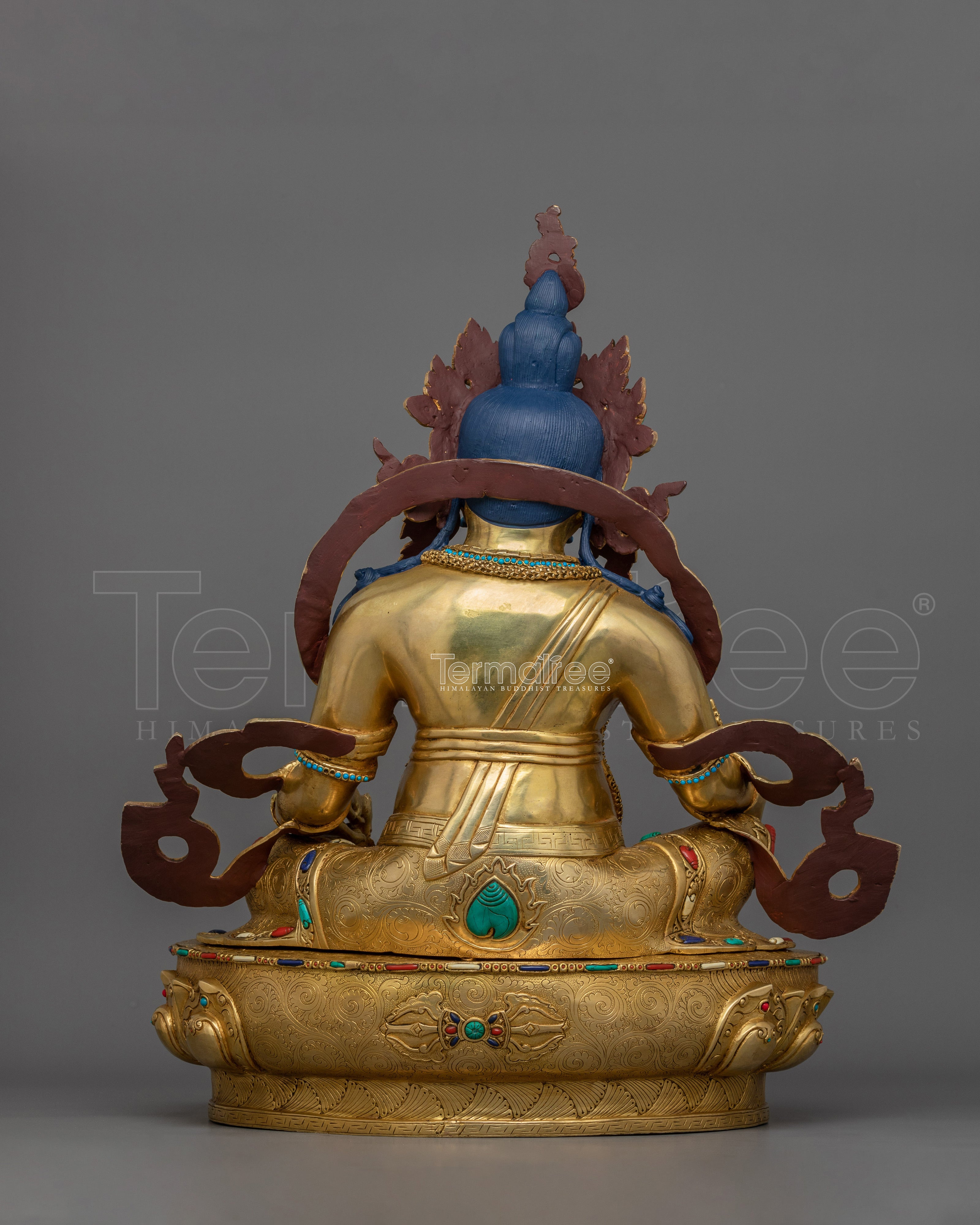 Tibetan Deity Dharma Protector Jambhala Statue – Guardian of Wealth and Abundance