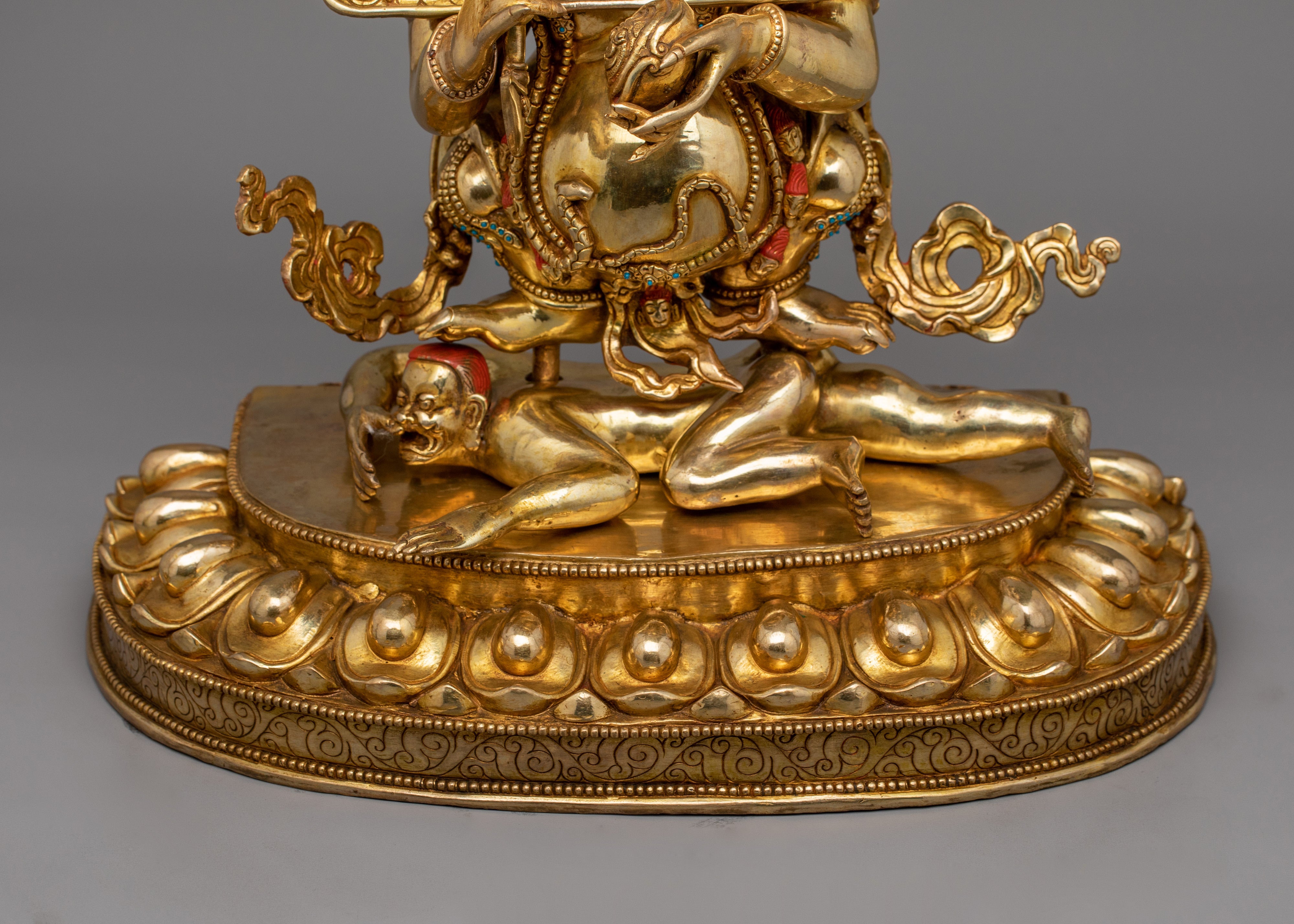 Vajrayana Sakya Mahakala Statue | Tibetan Buddhist Protector Deity