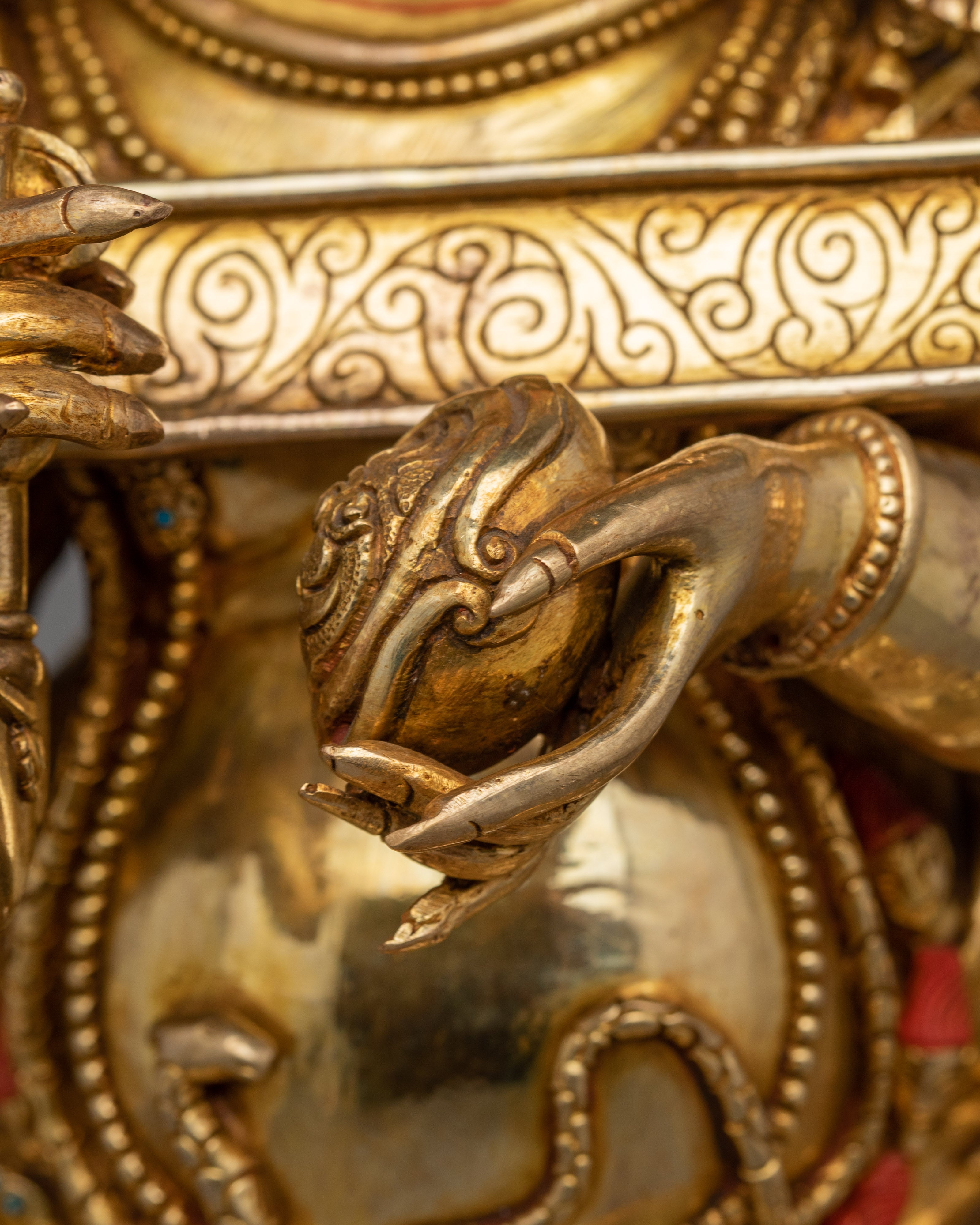 Vajrayana Sakya Mahakala Statue | Tibetan Buddhist Protector Deity